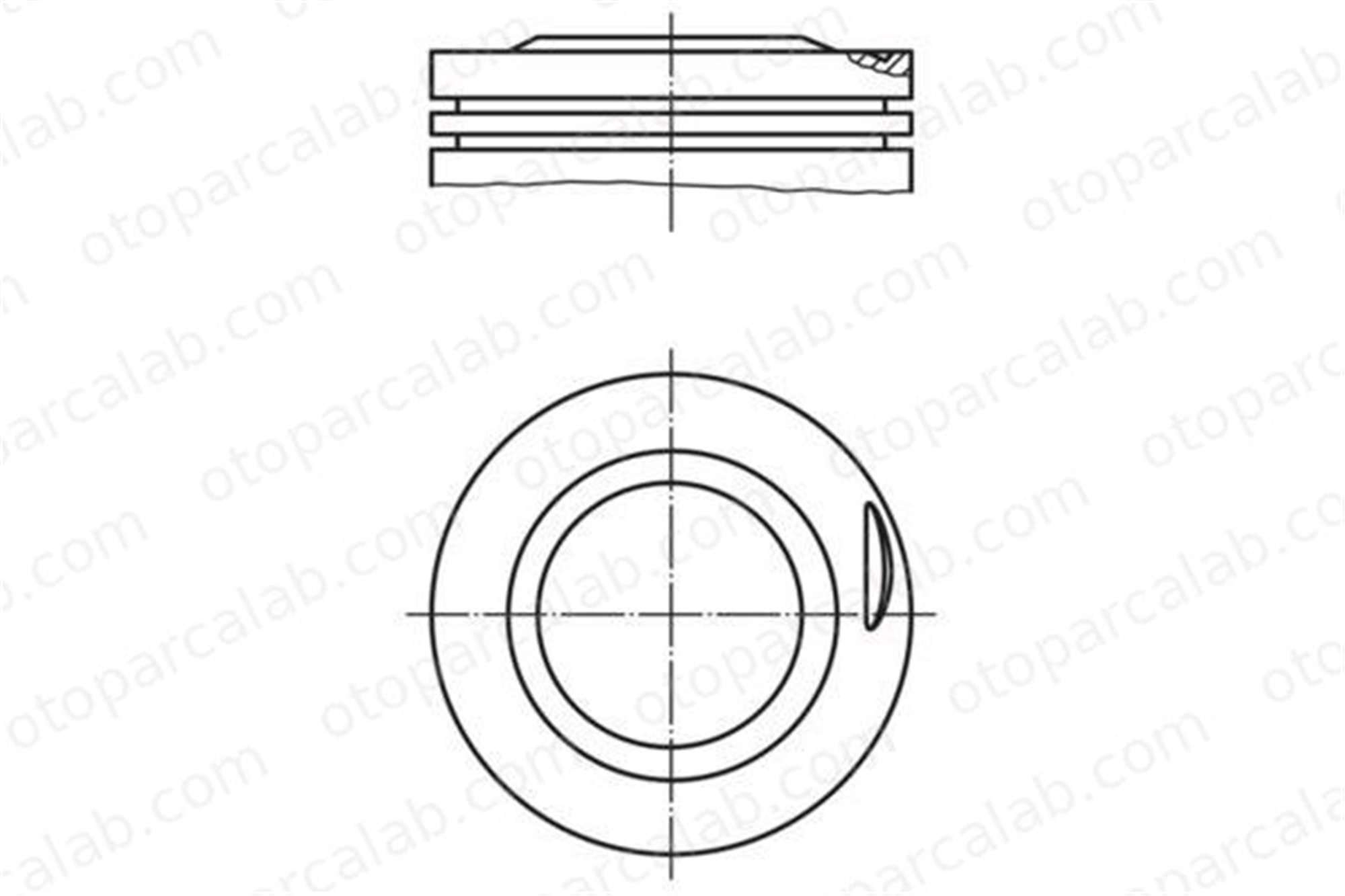GOETZE 87-70464-050-A Piston (89.50MM-0.50) MERCEDES-BENZ 190 124 Sedan A1020371804 A1020305838