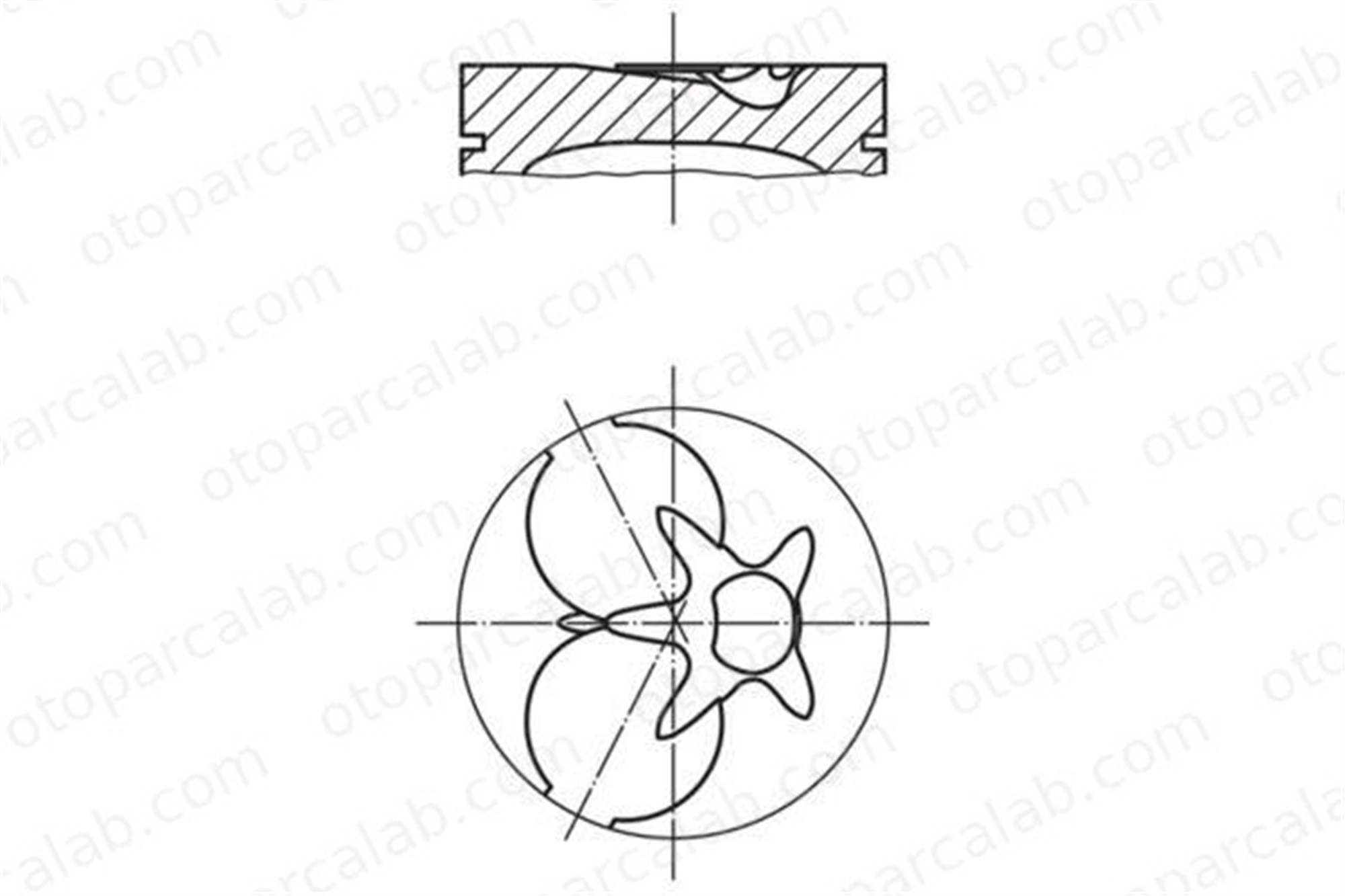 GOETZE 87-70467-050-A Piston (87.50MM-0.50) MERCEDES-BENZ 124 Sedan 124 T-Model A6010302417 6010302417