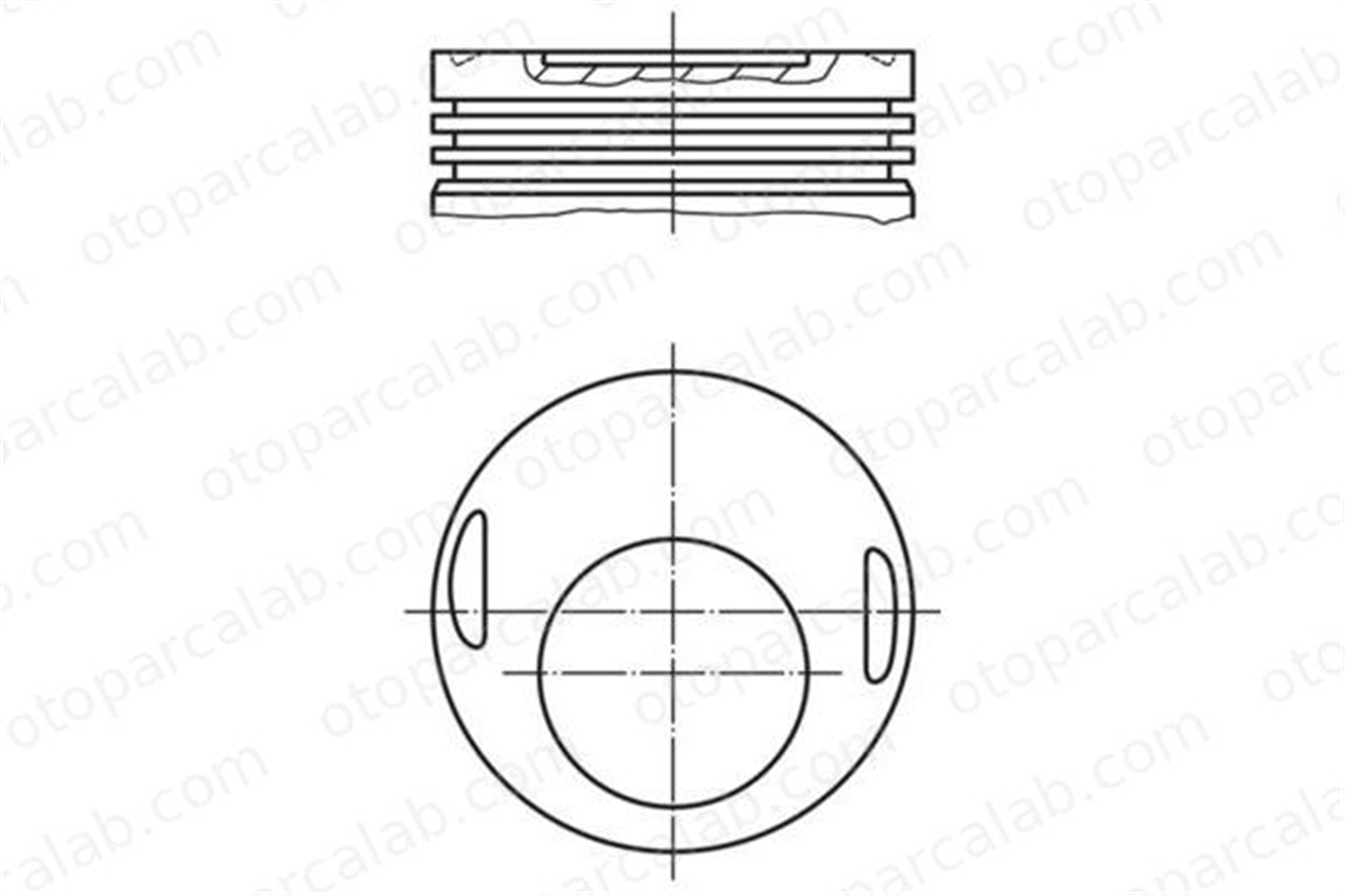 GOETZE 87-70470-100-A Piston (90.00MM-1.00) MERCEDES-BENZ 190 124 Sedan 1020300119 1020300419
