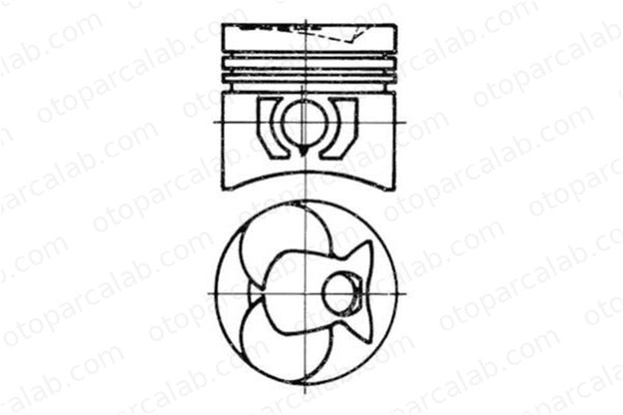 GOETZE 87-70479-STD Piston (90.90MM-STD) MERCEDES-BENZ T1 Platform şasi 123 Sedan A6160306417 6160303917