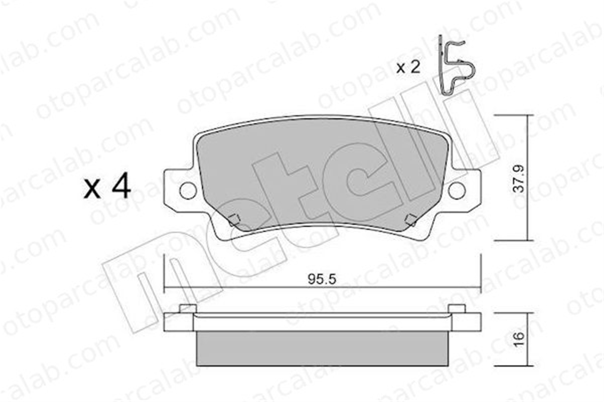 GOODYEAR 101045 Fren Disk Balata Arka TOYOTA COROLLA COROLLA Station wagon 446602160 446602020