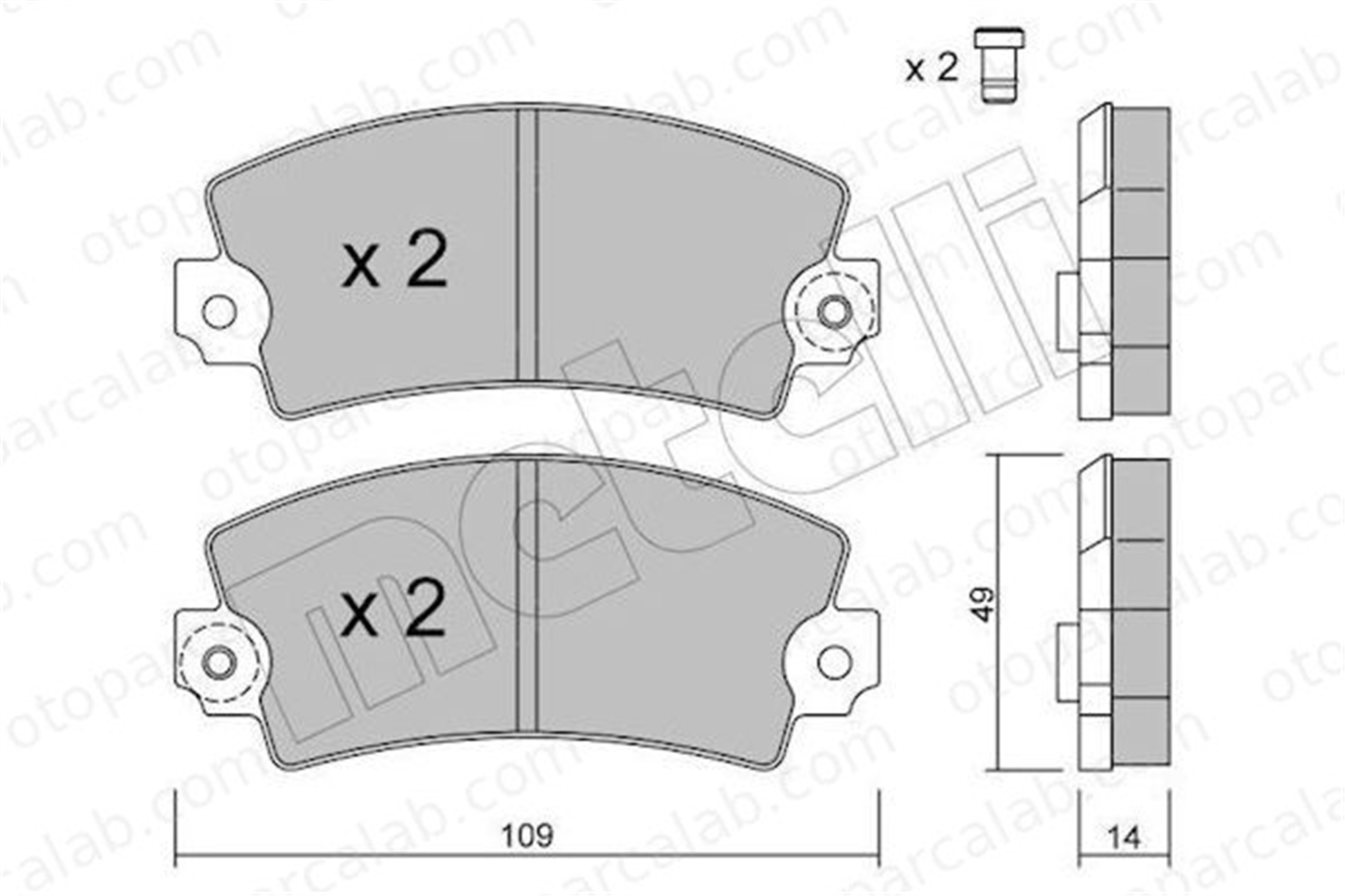 GOODYEAR 101103 Fren Disk Balata Ön RENAULT 5 18 7701202954 6001545576
