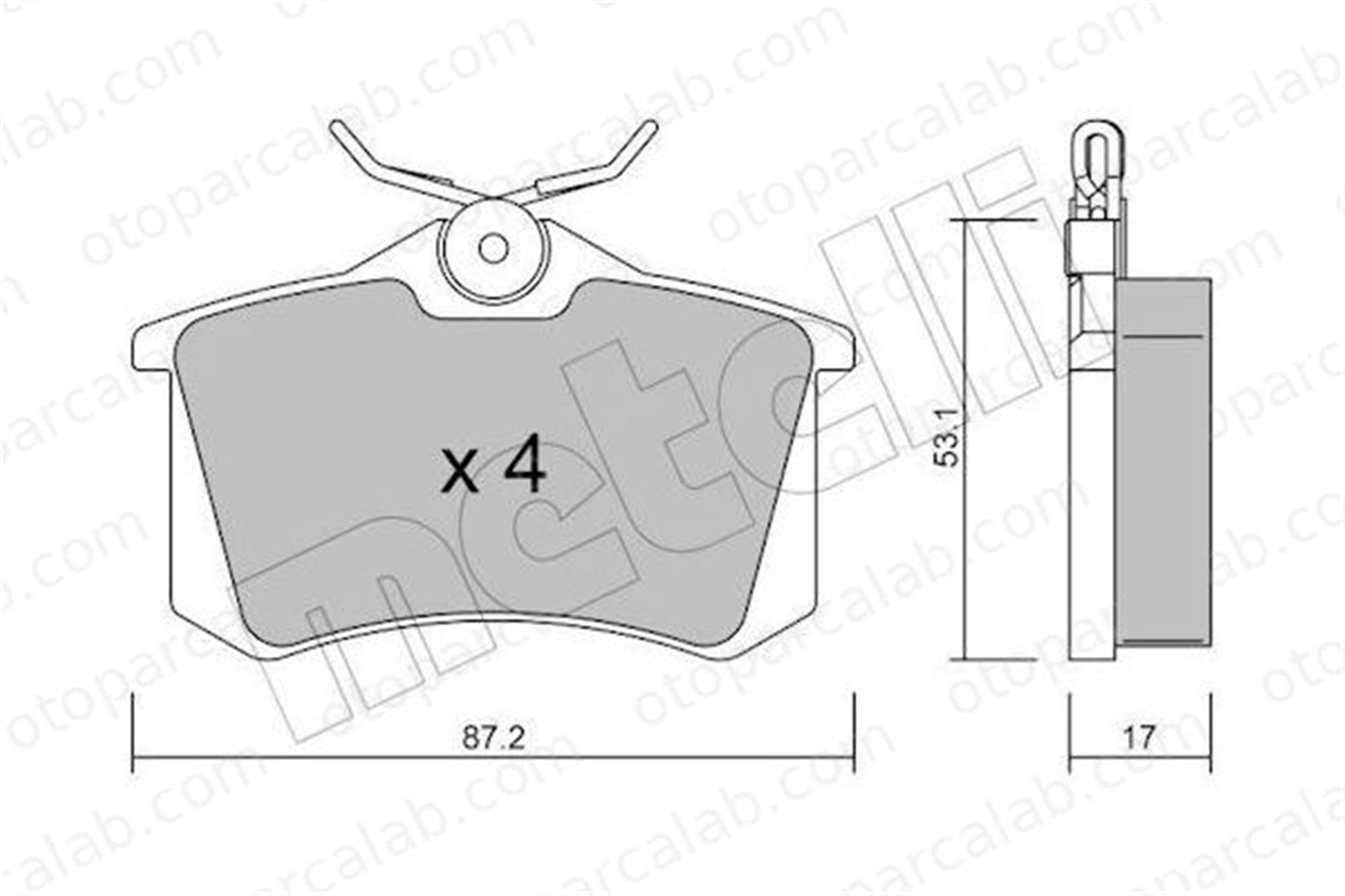 GOODYEAR 101130 Fren Disk Balata Arka SEAT LEON AUDI A6 C5 Avant 1J0698451 1E0698451