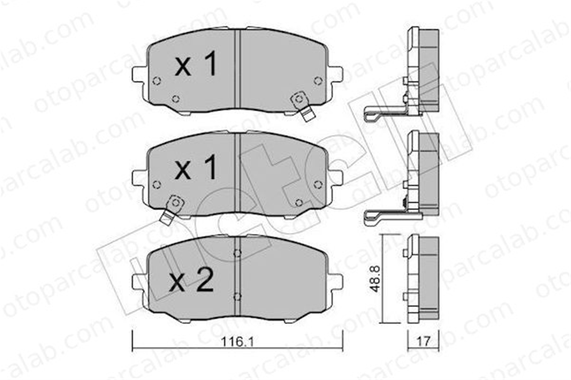 GOODYEAR 101144 Fren Disk Balata Ön HYUNDAI i20 I 581010XA00 581011JA60