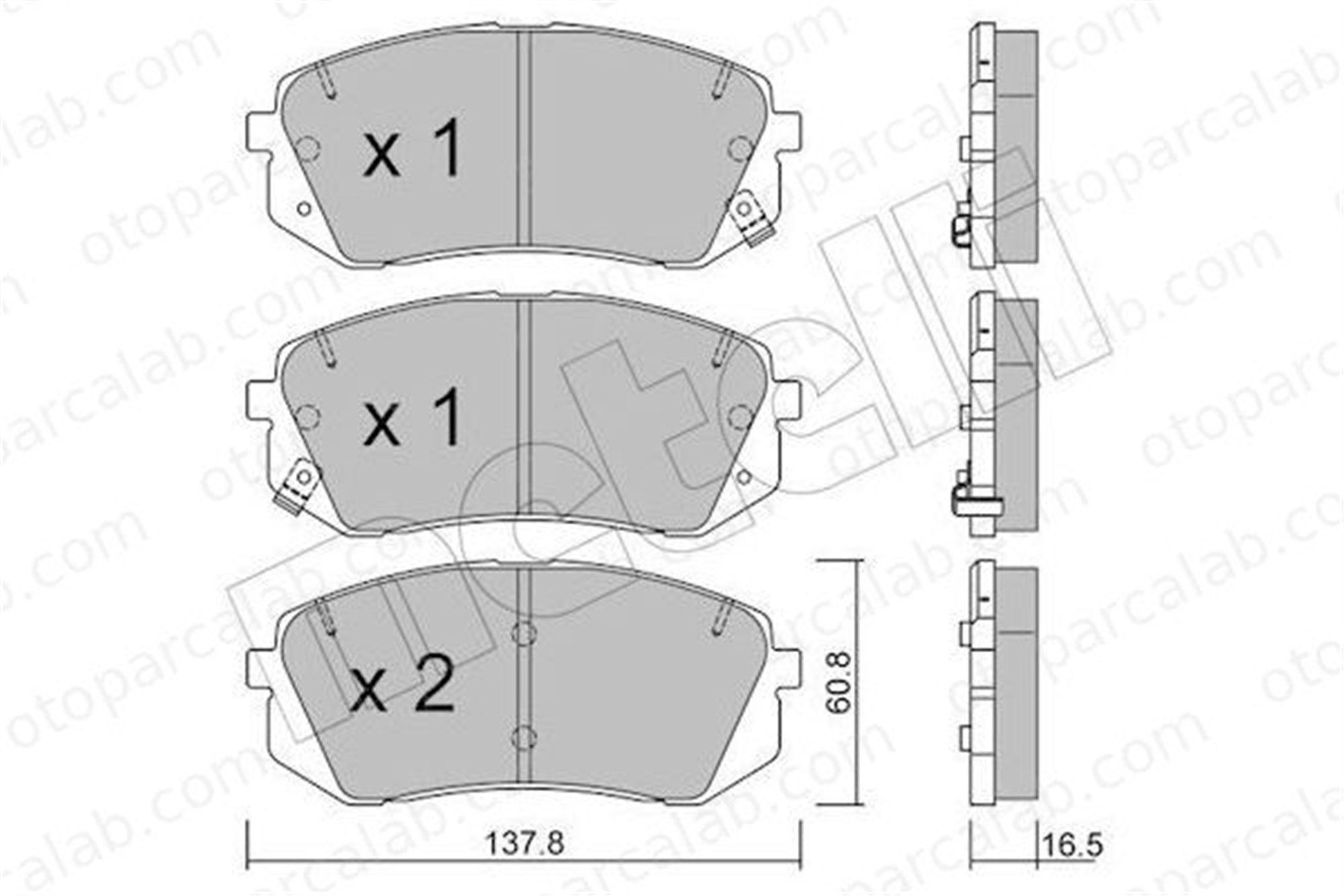 GOODYEAR 101152 Fren Disk Balata Ön KIA SPORTAGE IV HYUNDAI TUCSON 581012SA50 581013ZA10