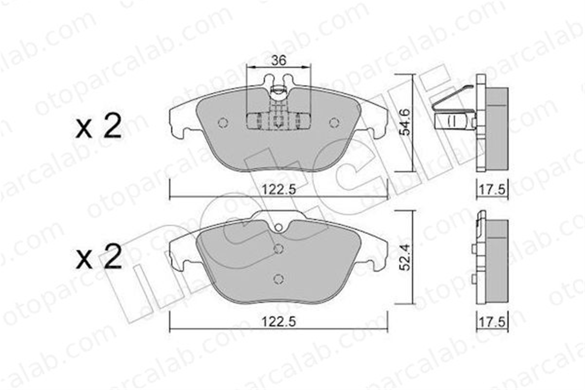 GOODYEAR 101200 Fren Disk Balata Arka MERCEDES-BENZ C-SERISI C-SERISI T-Model A0074208520 4200205