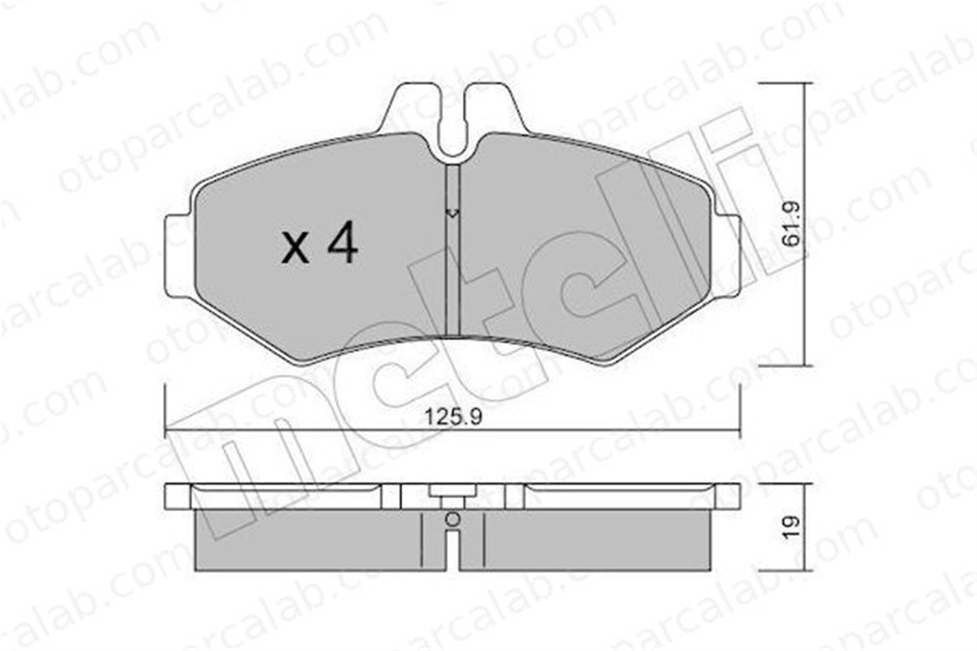 GOODYEAR 101230 Fren Disk Balata Arka MERCEDES-BENZ G-SERISI SPRINTER 3-t Panelvan/Van A0004209720 4209720