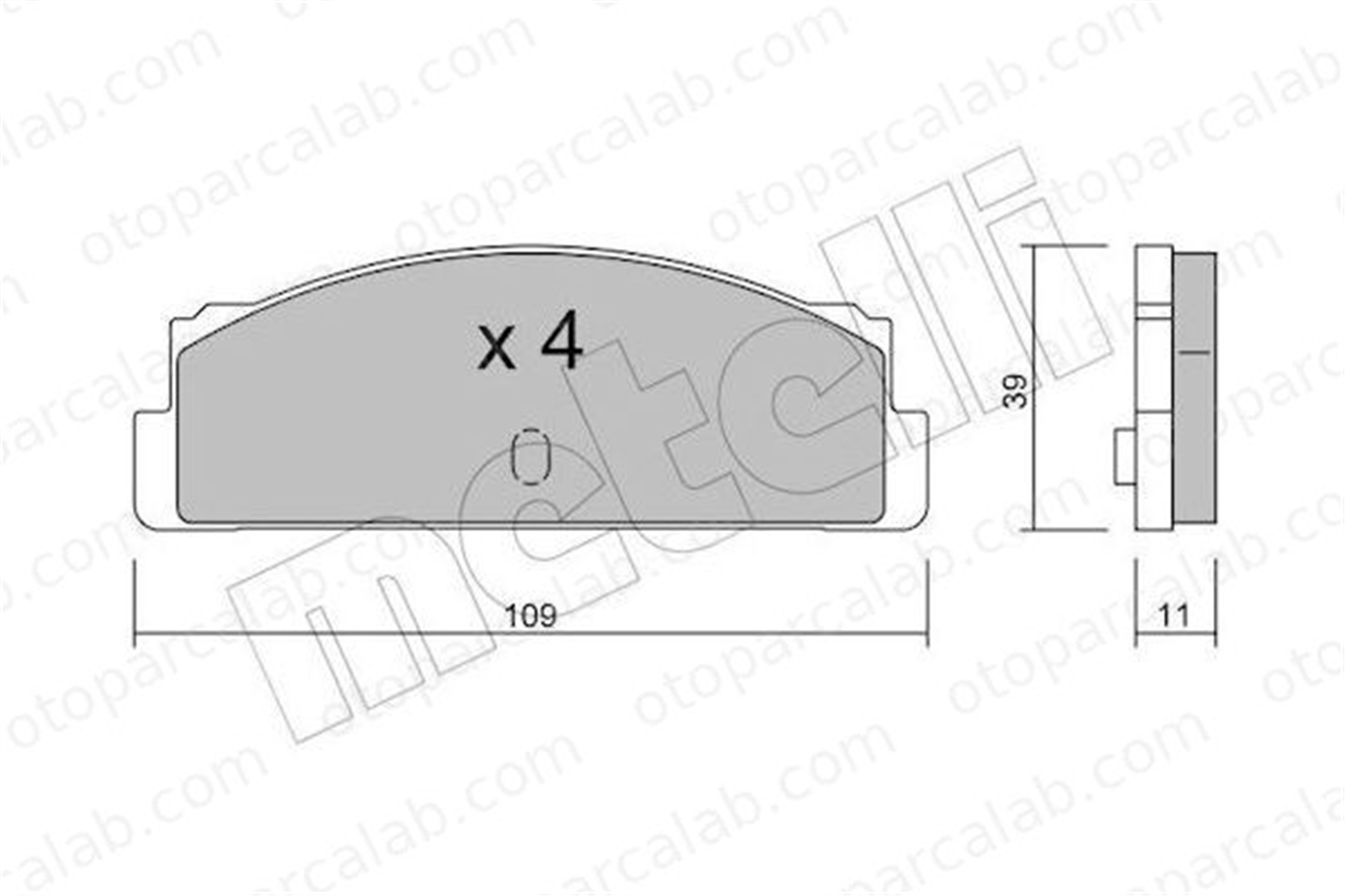 GRAP 93317 Fren Disk Balata Arka FIAT 132 124 Spider 4434823 790475