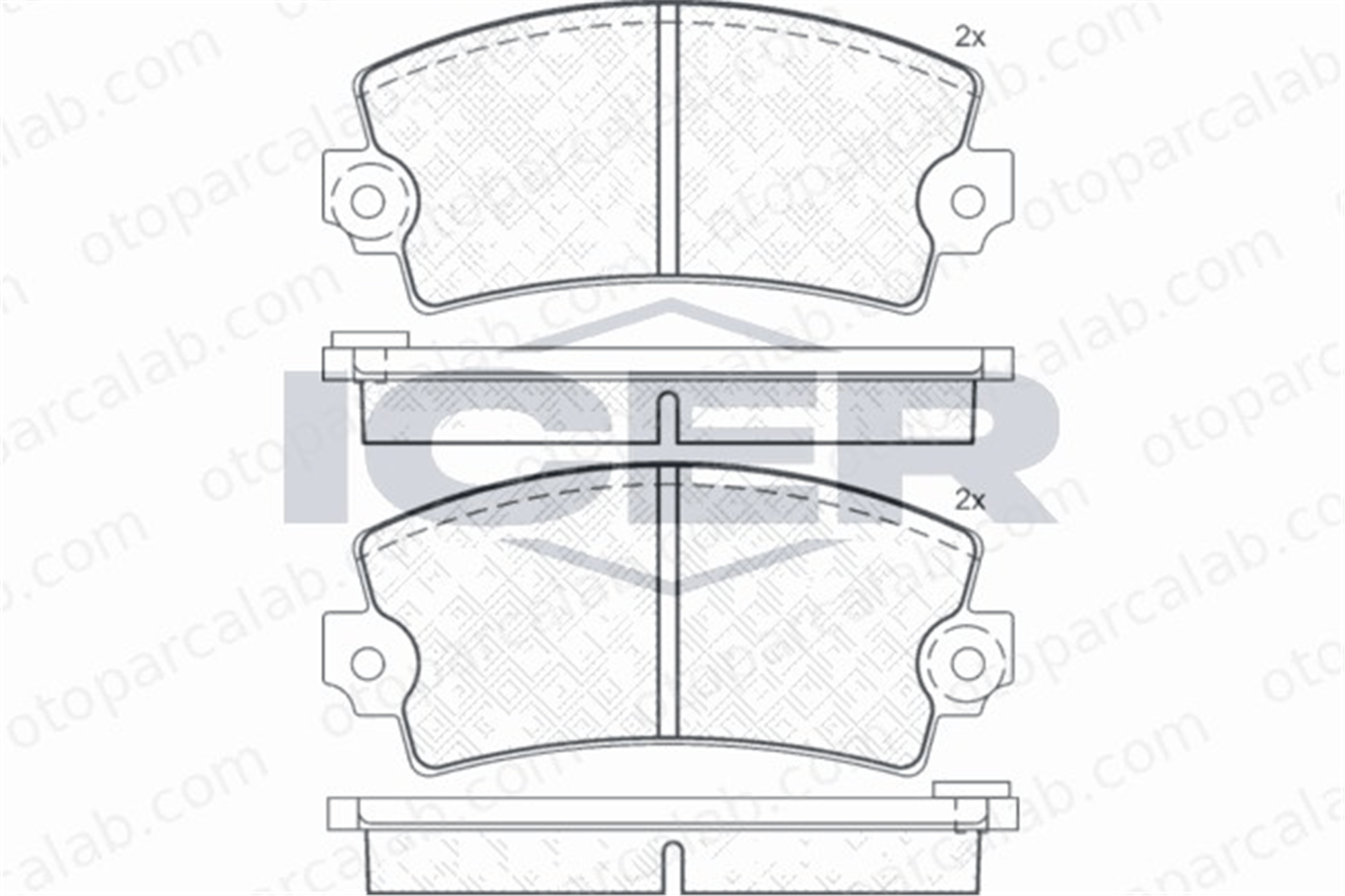 GRAP 93329 Fren Disk Balata Ön RENAULT 5 CITROËN VISA 7701201095 7701201309