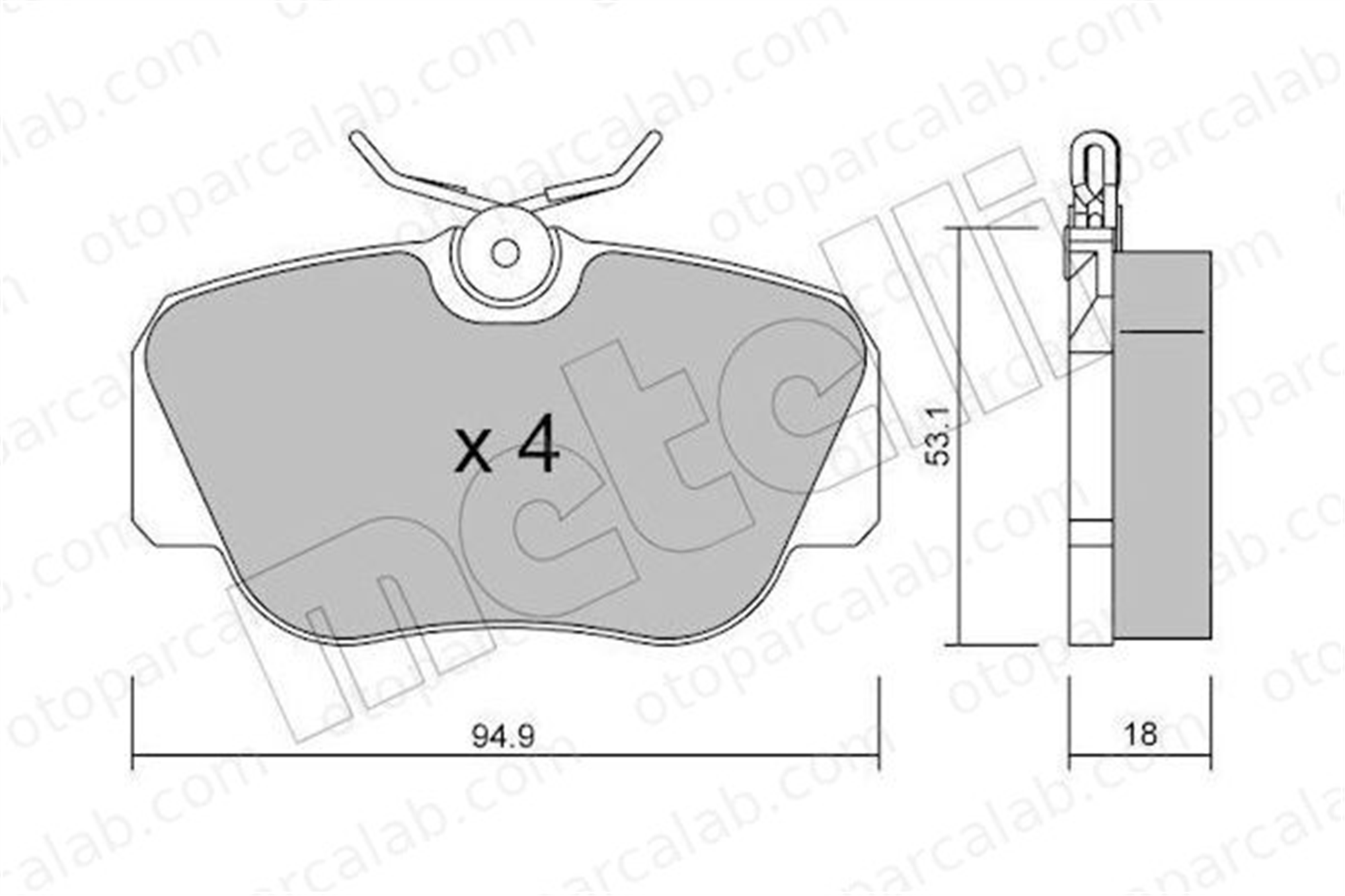 GRAP 93430 Fren Disk Balata Ön MERCEDES-BENZ 190 A0004209120 4208920