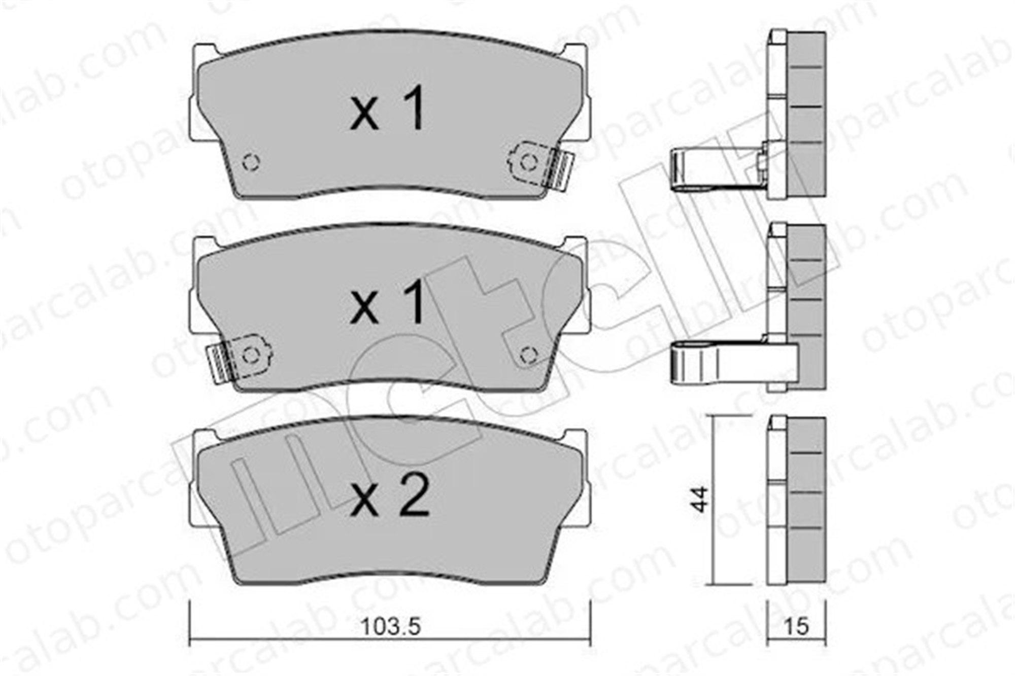 GRAP 93882 Fren Disk Balata Ön SUZUKI VITARA VITARA Cabrio 5520061870 5520060810