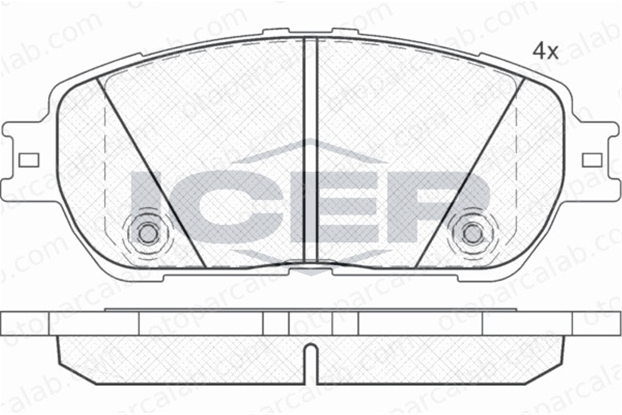 GRAP 94003 Fren Disk Balata Ön TOYOTA CAMRY Sedan 446504080 04465-04080