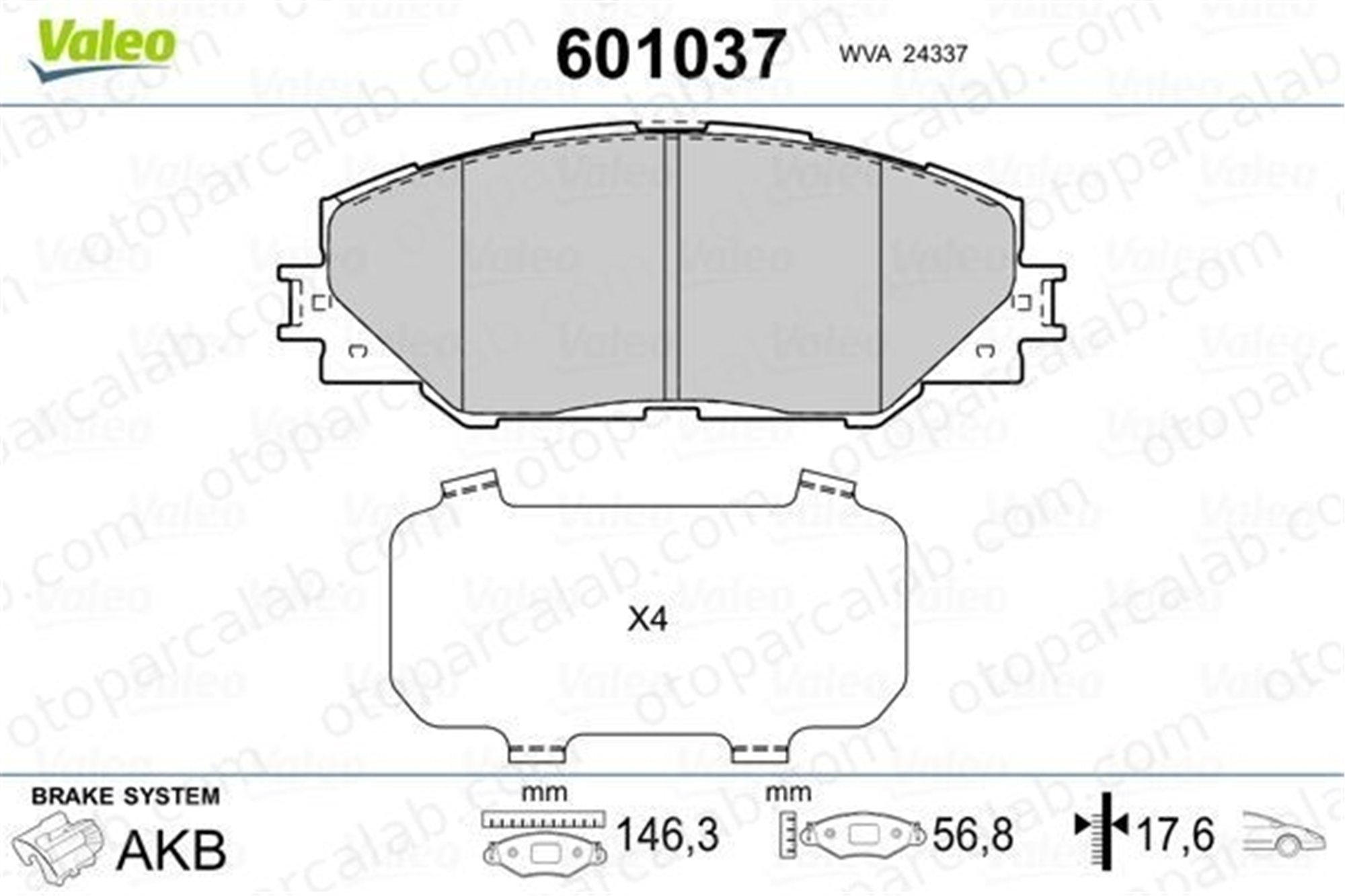 GRAP 94077 Fren Disk Balata Ön TOYOTA RAV 4 IV RAV 4 III 446542140 446502230