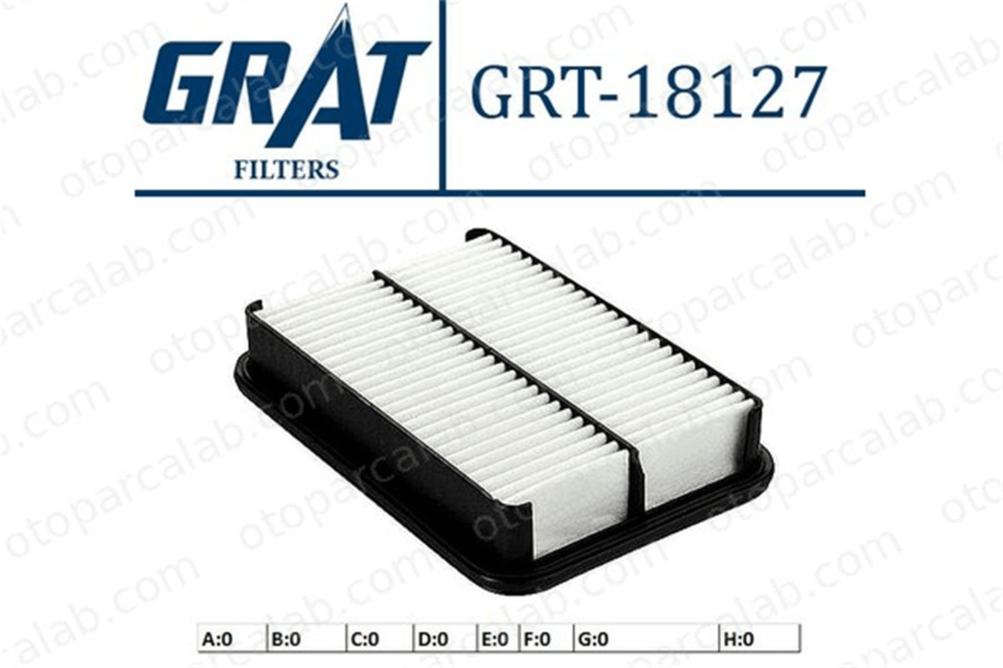 GRAT 18127 Hava Filtresi MITSUBISHI ASX OUTLANDER II 1780135020 1607673380
