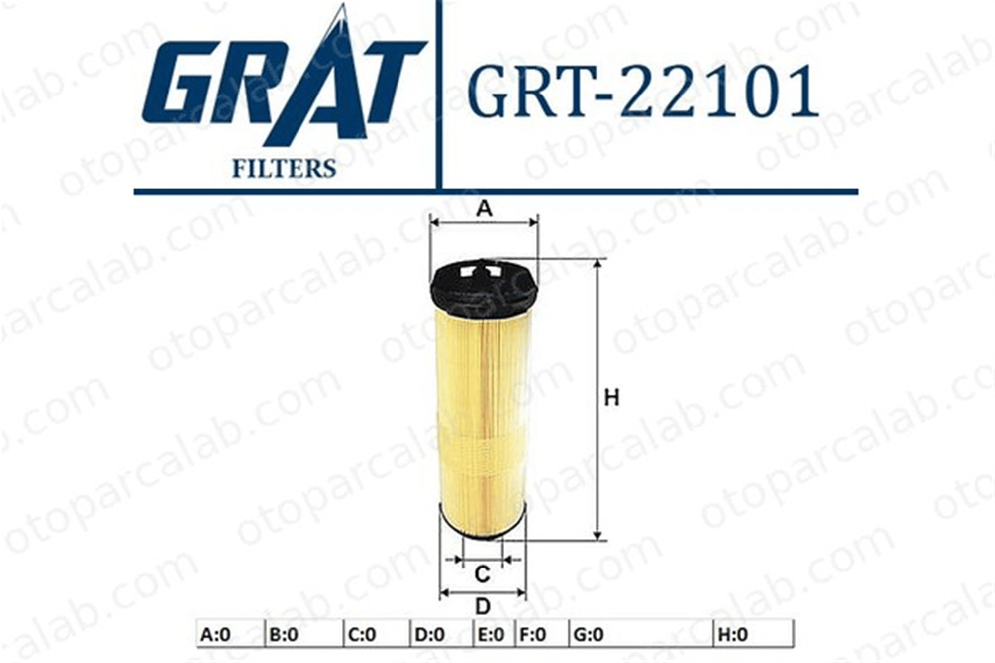 GRAT 22101 Hava Filtresi MERCEDES-BENZ C-SERISI C-SERISI T-Model A6460940004 6460940004
