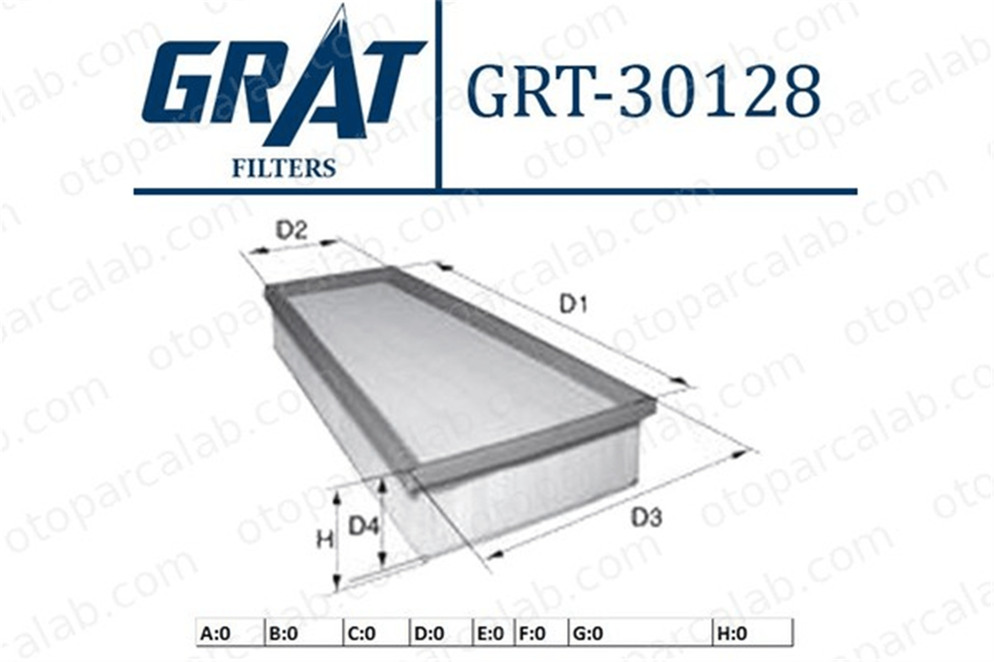 GRAT 30128 Hava Filtresi MINI MINI BMW X2 13718513944