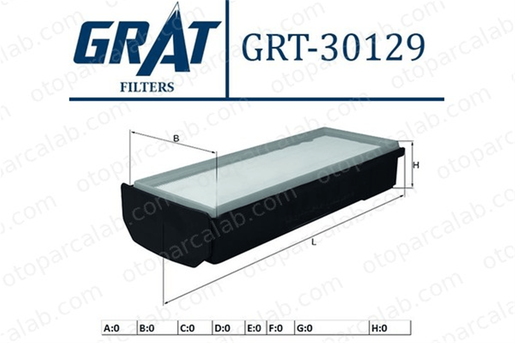 GRAT 30129 Hava Filtresi BMW 5 5 Touring 13718510239 13718518111