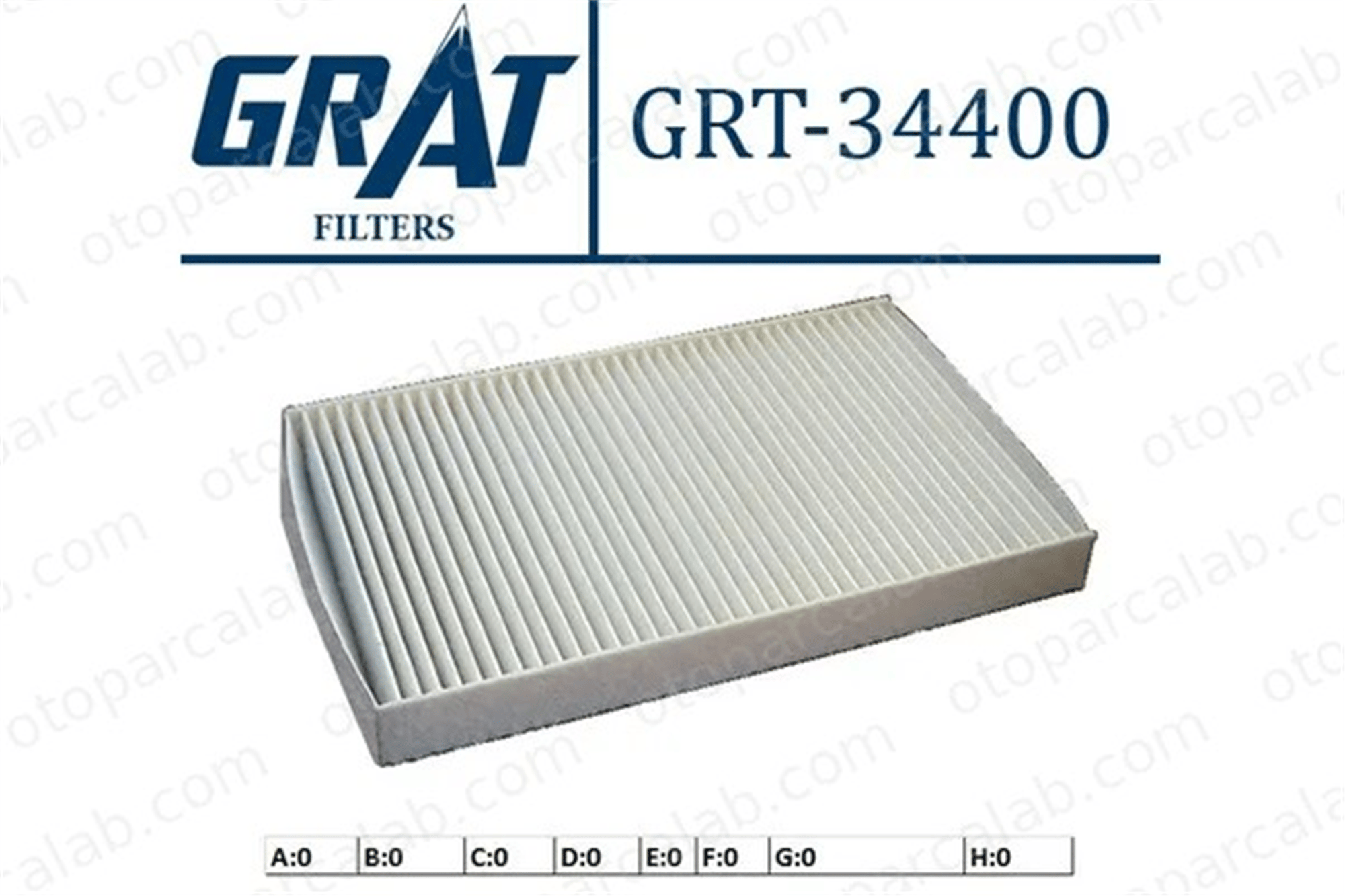 GRAT 34400 Polen Filtresi IVECO DAILY IV Platform şasi DAILY IV Panelvan/Van 3802821 500086267