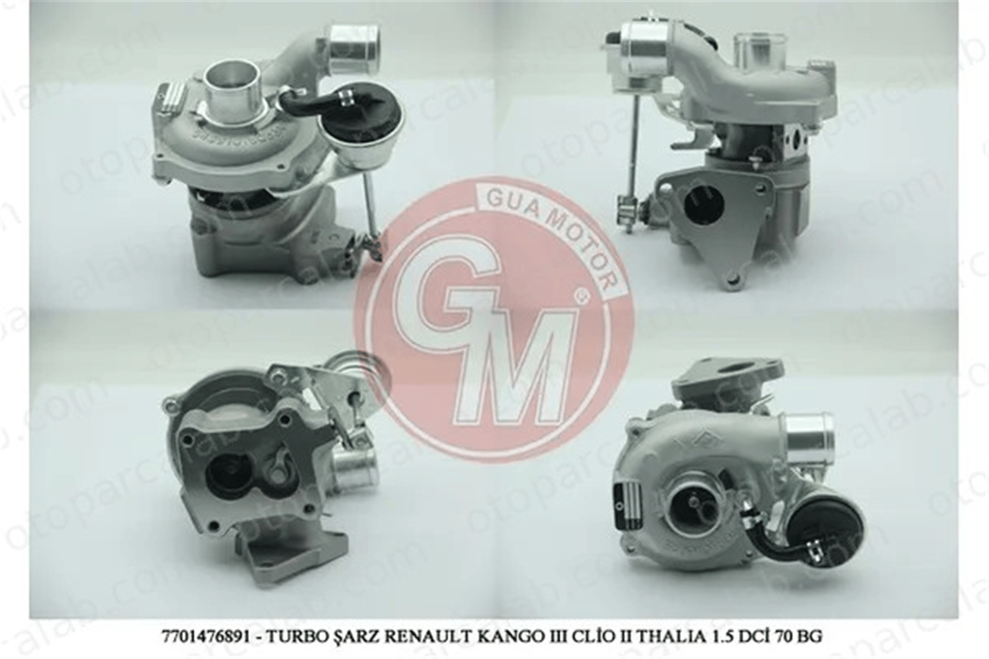 GUA 40503 Turbo Şarj RENAULT KANGOO Express MODUS / GRAND MODUS 7701476891 1441100QAS