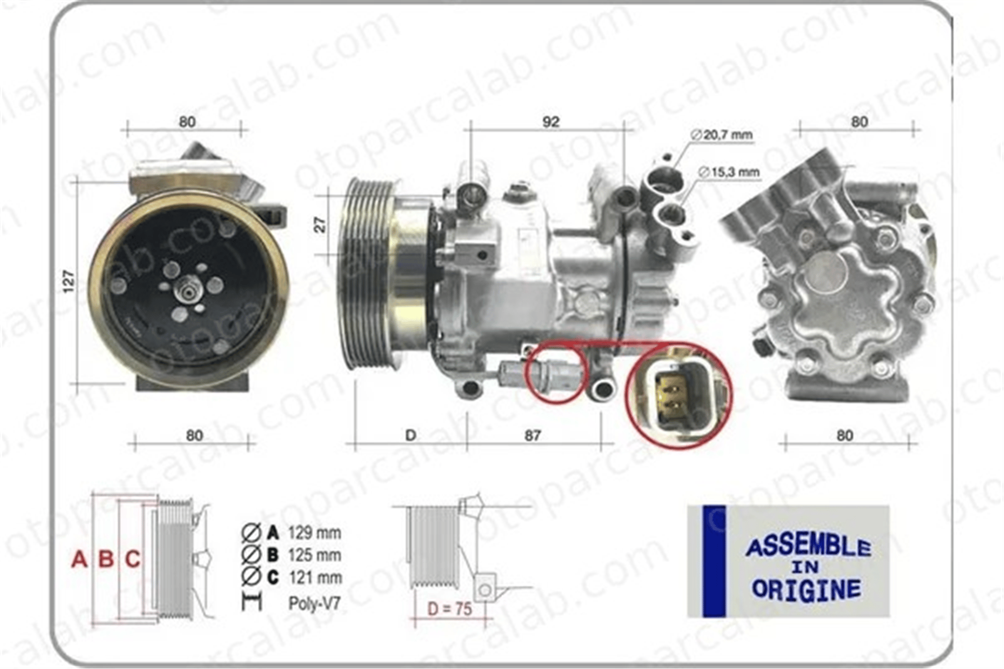GUA 51324 Klima Kompresörü RENAULT CLIO III CLIO III Grandtour 8200578856 2763000Q1M