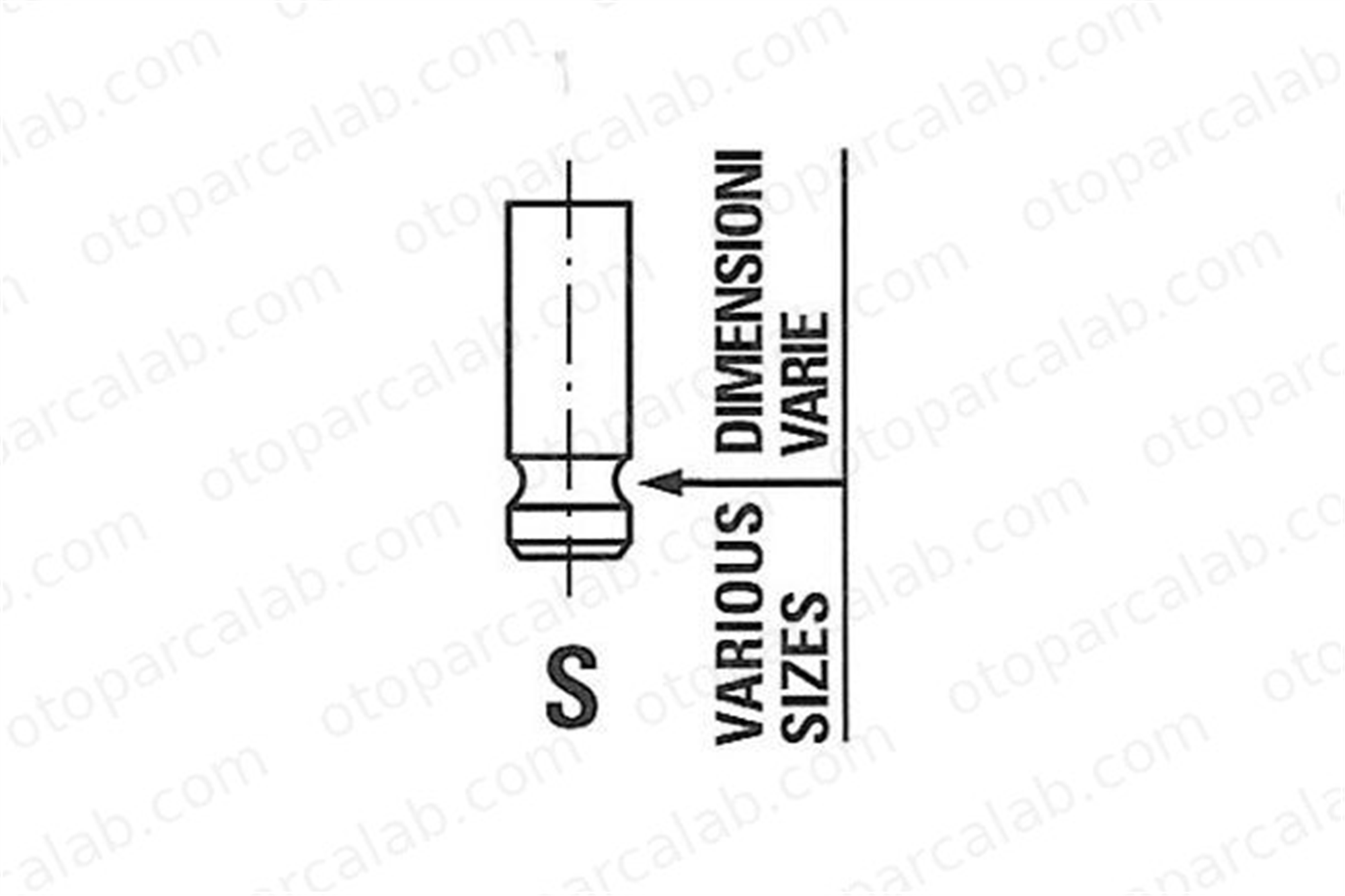GUNES 1204-1205 Supap GÜNEŞ 1204-1205 TOYOTA AYGO YARIS 13711B1020 13715B1020