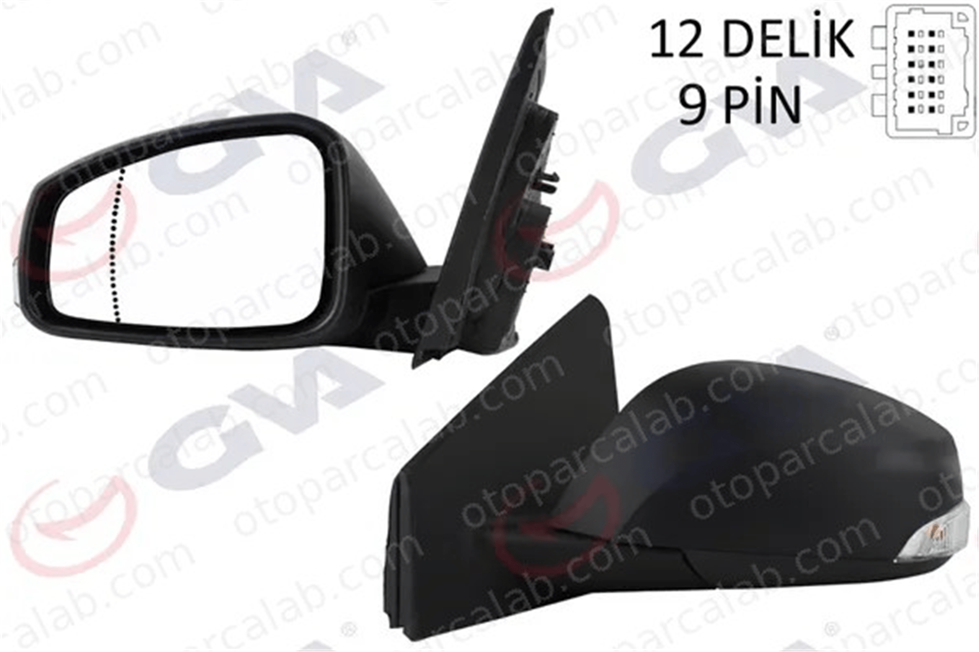 GVA 1011320 Dikiz Aynası Dış Sol RENAULT MEGANE III Hatchback MEGANE III Grandtour 963020180R 963028938R