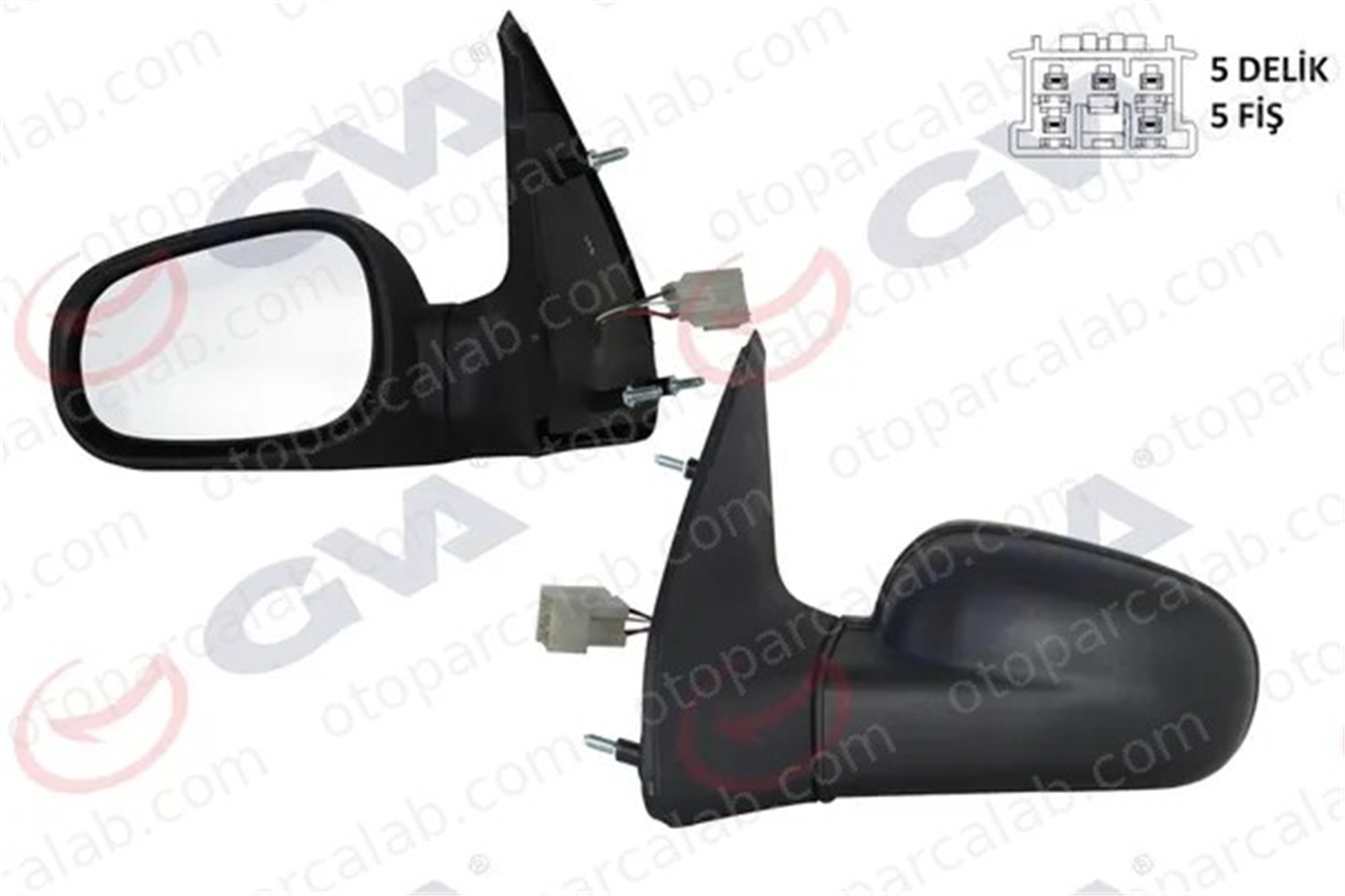GVA 1014106 Dikiz Aynası Dış Sol RENAULT CLIO I CLIO I Kasa/eğik arka 7701367440 7700826681