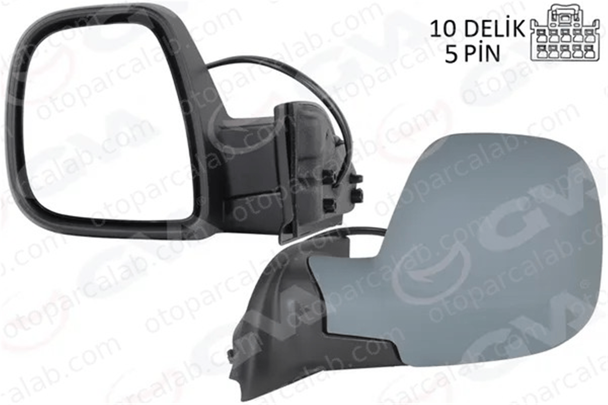 GVA 1029105 Dikiz Aynası Dış Sol CITROËN BERLINGO Kasa/büyük limuzin OPEL COMBO Kasa/büyük limuzin 155303121 98087413XT