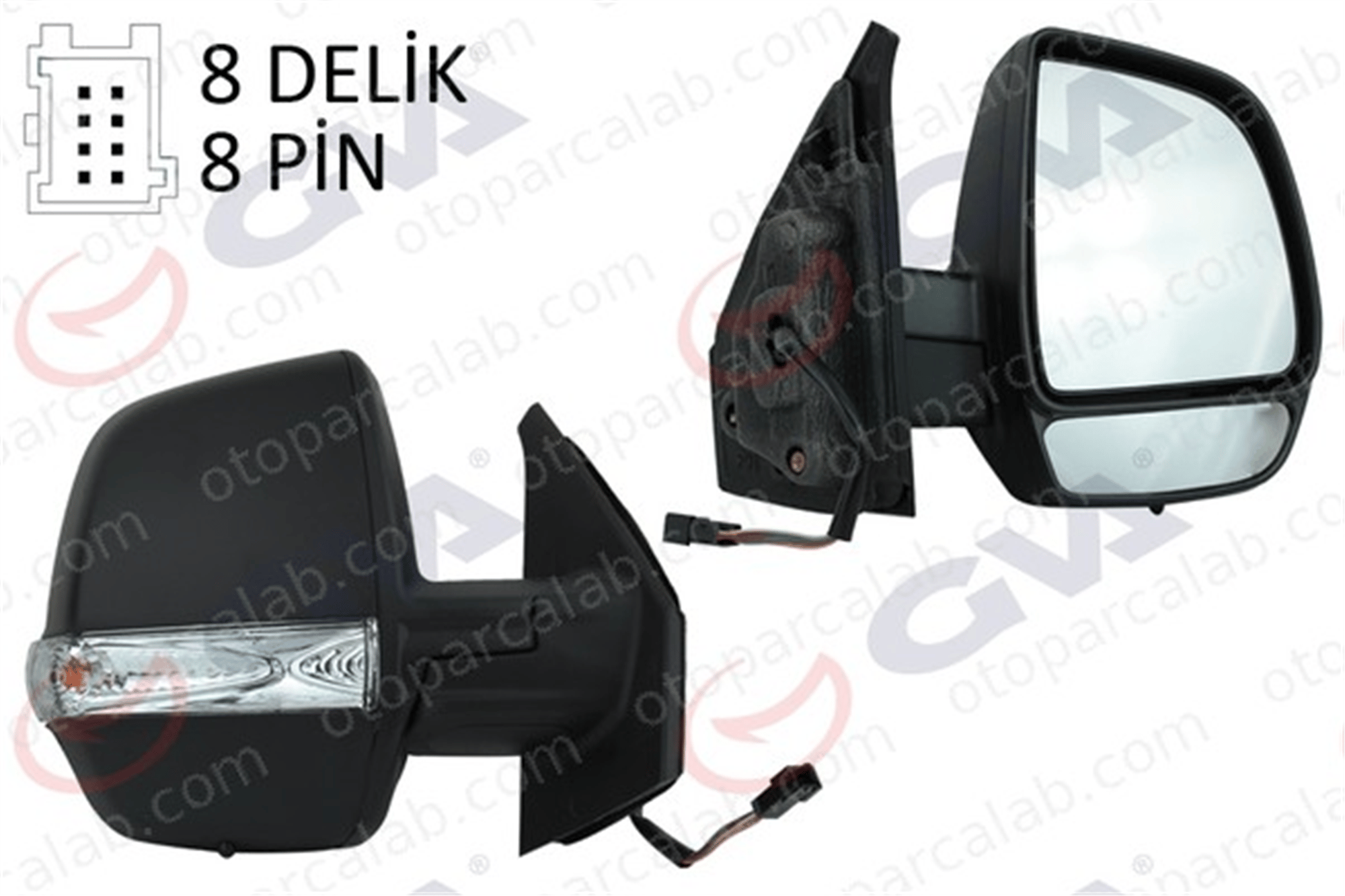 GVA 1029177 Dikiz Aynası Dış Sağ FIAT DOBLO Cargo OPEL COMBO Kasa/büyük limuzin 735497871
