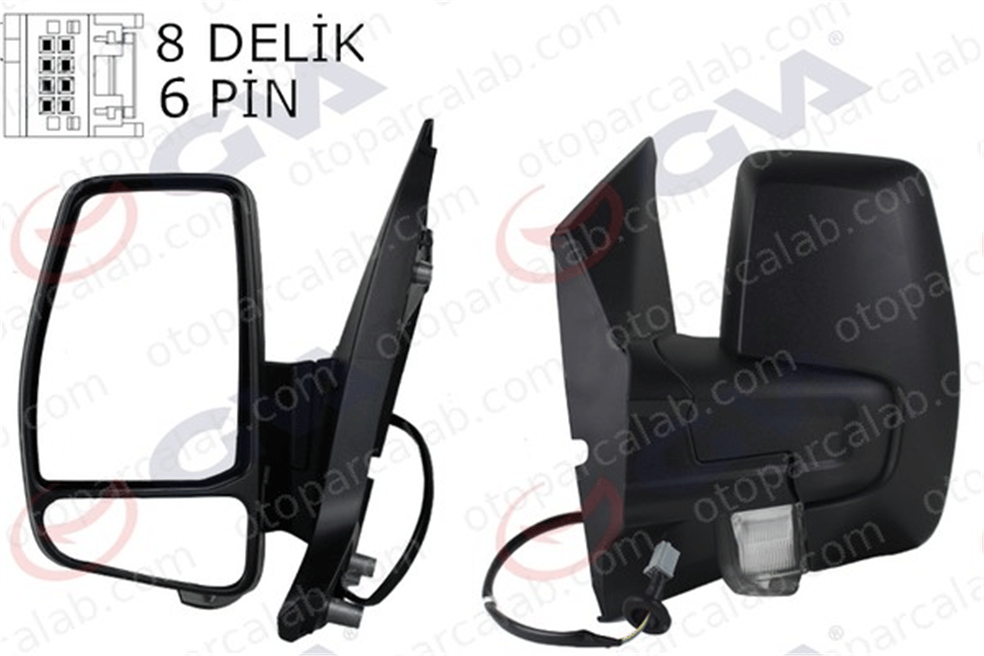 GVA 1032215 Dikiz Aynası Dış Sol FORD TOURNEO CUSTOM V362 Minibüs/Otobüs TRANSIT CUSTOM V362 Minibüs/Otobüs BK2117683BL5JA6 2123229