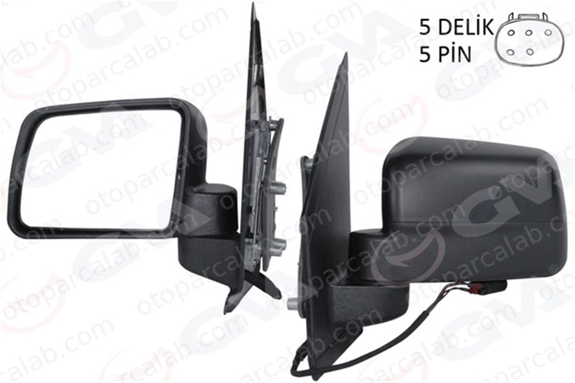 GVA 1033155 Dikiz Aynası Dış Sol FORD TOURNEO CONNECT / GRAND TOURNEO CONNECT V408 MPV TRANSIT CONNECT V408 Kasa/büyük limuzin 9T1617683AH 9T1617683AG
