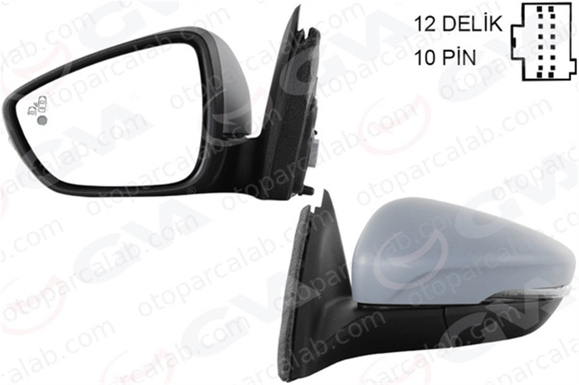 GVA 1035225 Dikiz Aynası Dış Sol FORD FOCUS IV FOCUS IV Turnier JX7B17E715KF JX7B13B381AB