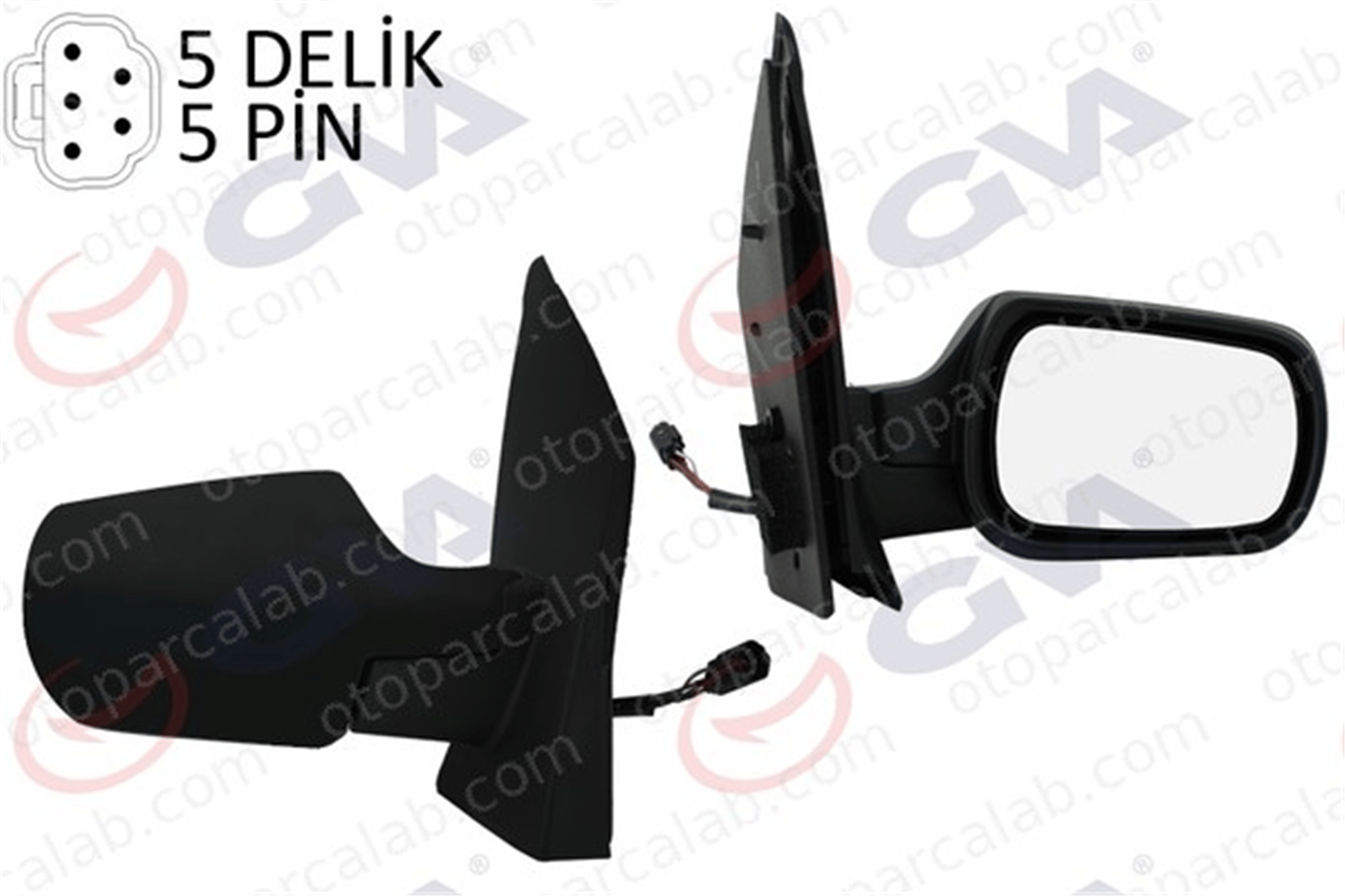 GVA 1037130 Dikiz Aynası Dış Sağ FORD FIESTA V 2S6117682BP 1233349