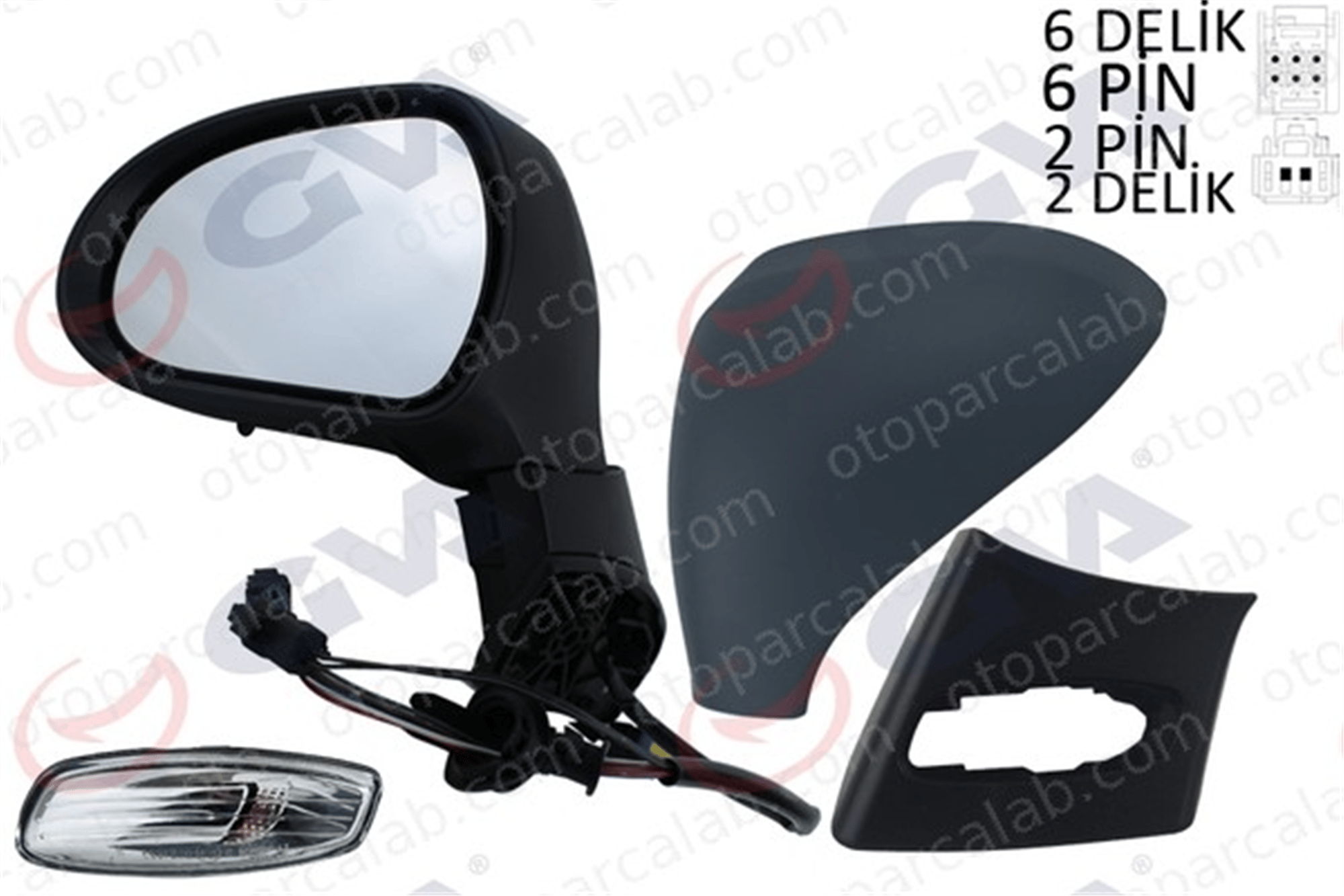 GVA 1043351 Dikiz Aynası Dış Sol PEUGEOT 308 I 308 SW I 8153NE 8152F1
