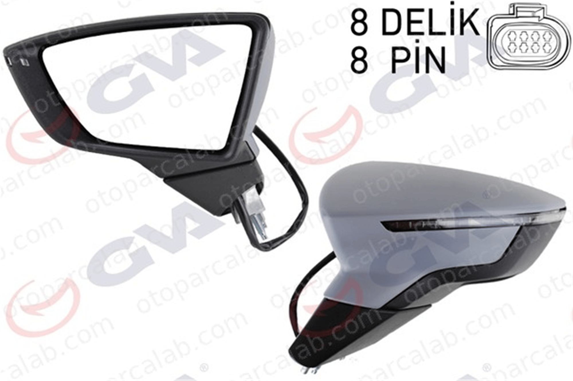 GVA 1061615 Dikiz Aynası Dış Sol SEAT LEON ST LEON 5F1857507P 5F0857521A