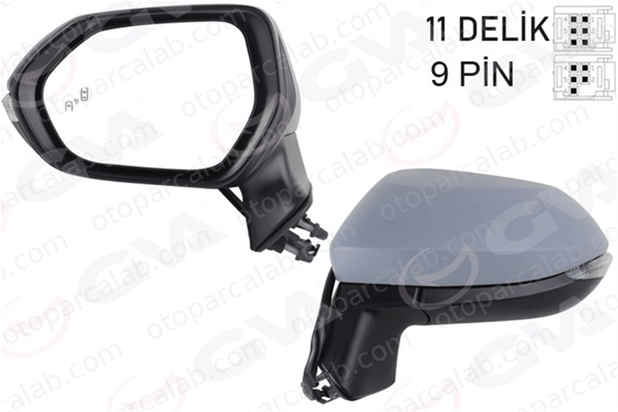 GVA 1071143 Dikiz Aynası Dış Sol TOYOTA COROLLA Hatchback COROLLA Sedan 8794012F90 51000099925
