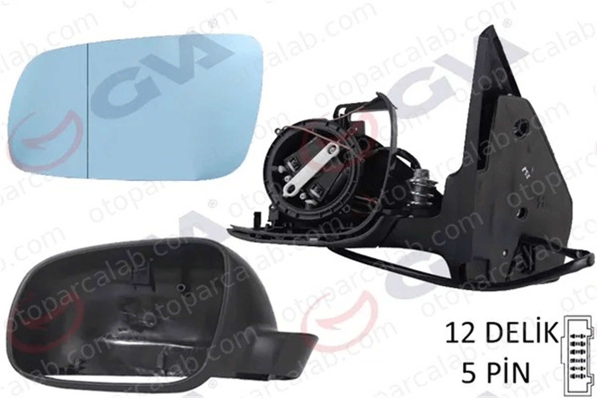 GVA 1075228 Dikiz Aynası Dış Sol VW BORA I GOLF IV 1J1857507D01C 1J1857521H