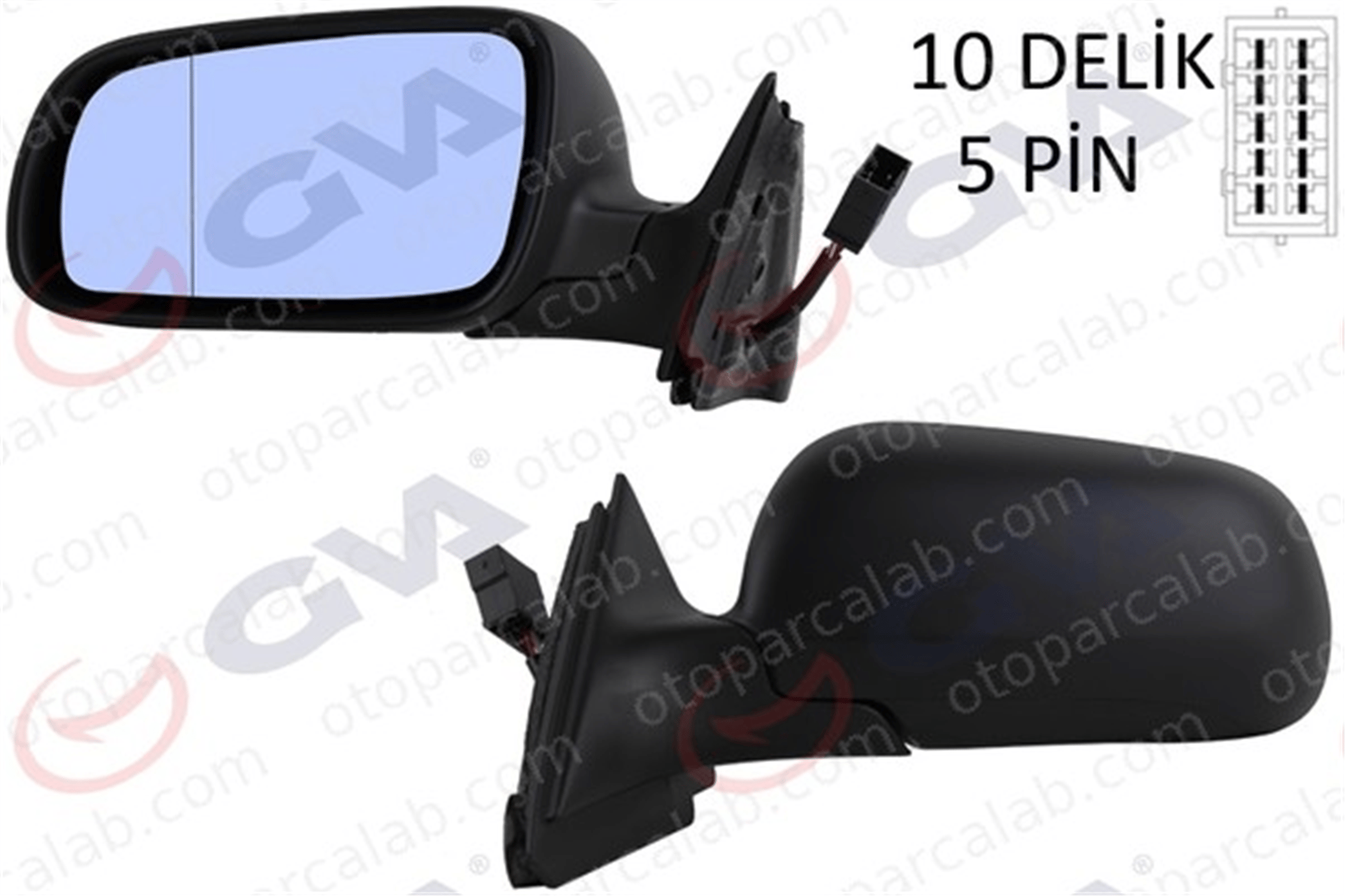 GVA 1075969 Dikiz Aynası Dış Sol AUDI 80 B3 Sedan COUPE B3 8L1858531H 4B0857535B