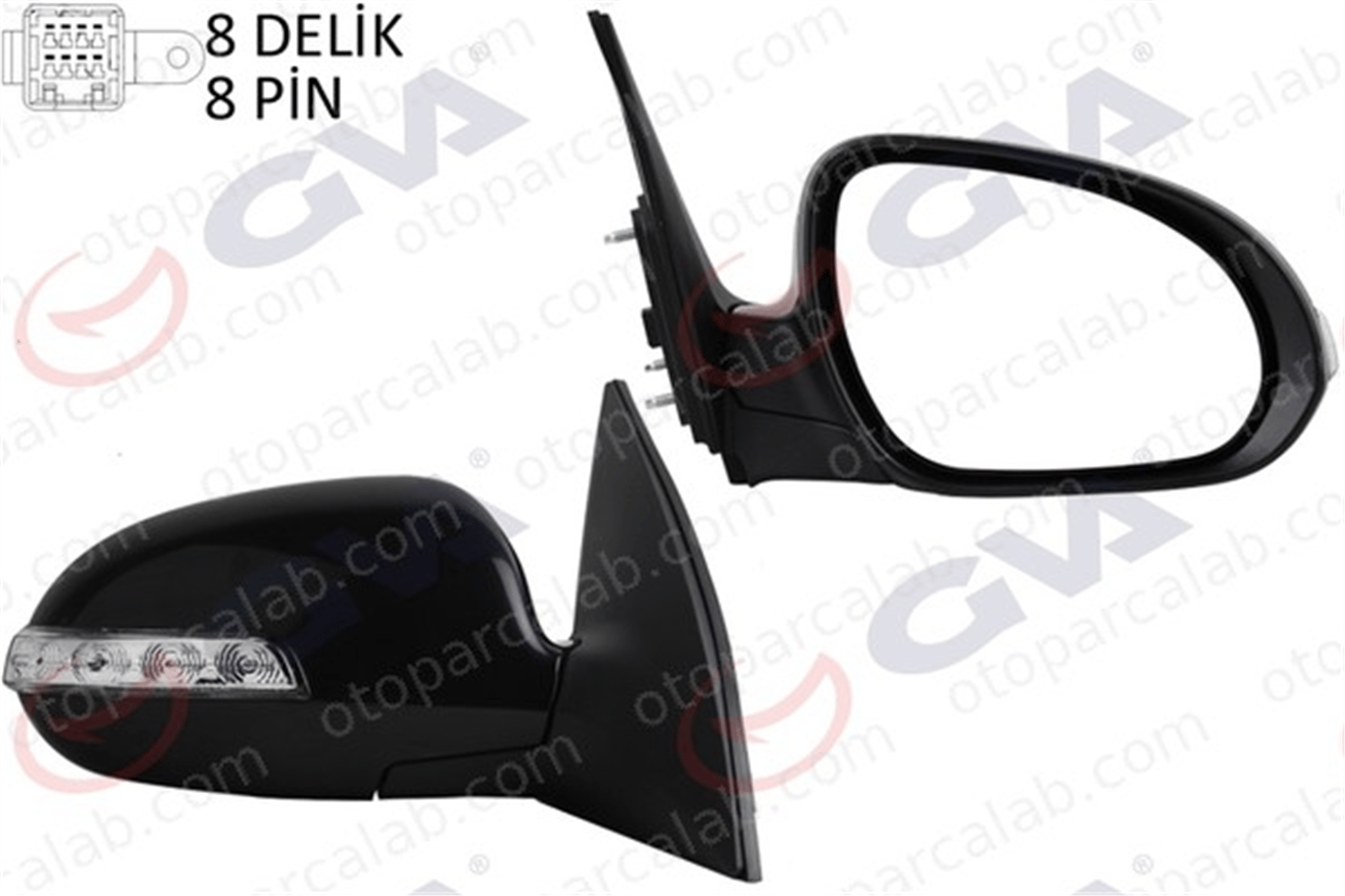 GVA 1091375 Dikiz Aynası Dış Sağ HYUNDAI i30 i30 Station wagon 876202L400 876202R400