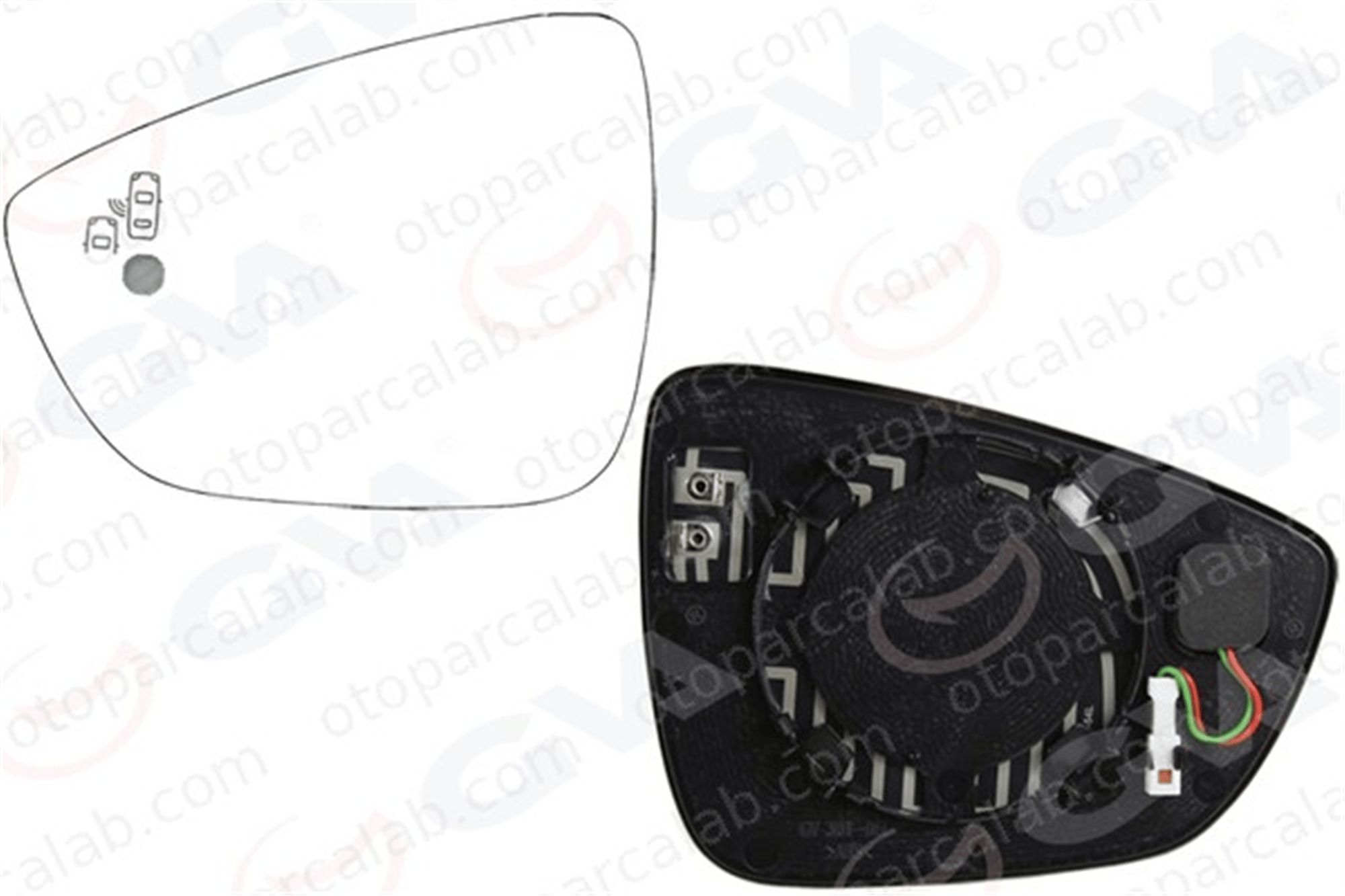 GVA 1135125 Ayna Camı Dış Sol FORD FOCUS IV FOCUS IV Turnier JX7B17K741KA 2195787