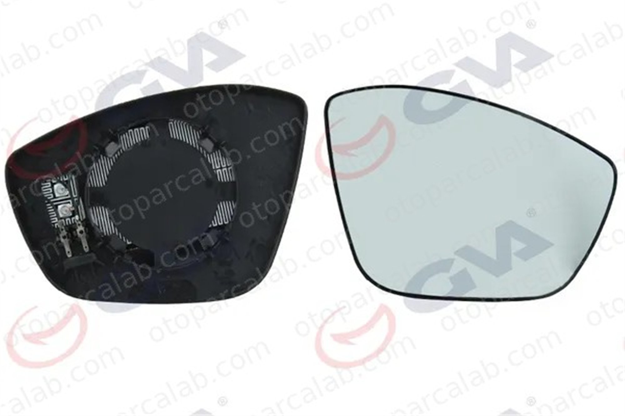 GVA 1143091 Ayna Camı Dış Sağ PEUGEOT 208 I 308 II 1607512280 1610707780