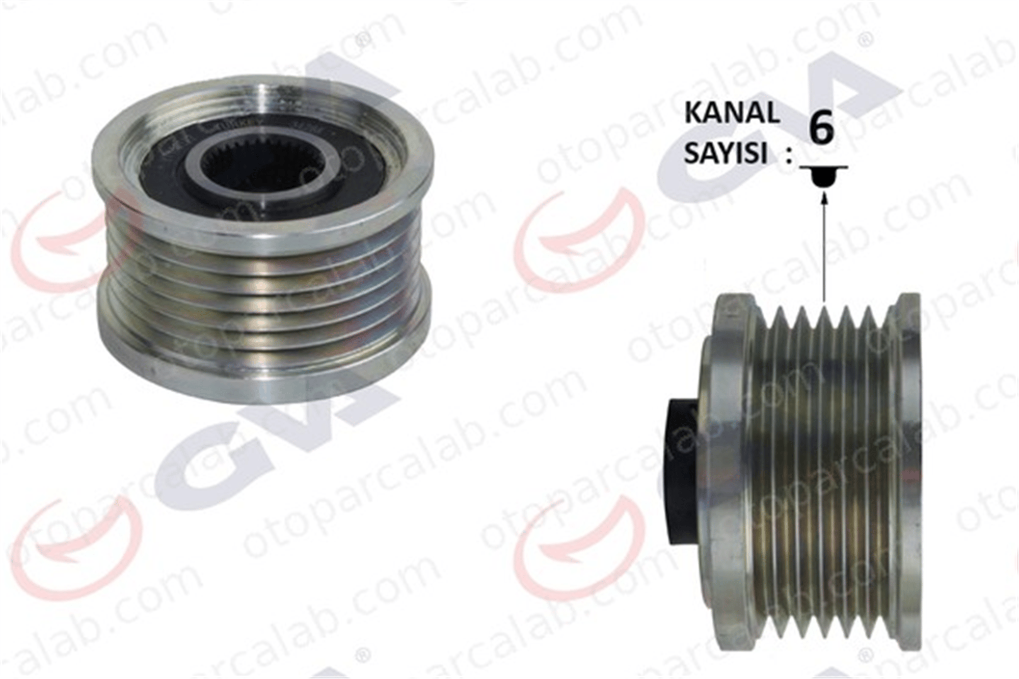 GVA 2829110 Alternatör Kasnağı FIAT BRAVO II STILO Multi Wagon 77363948 77364725