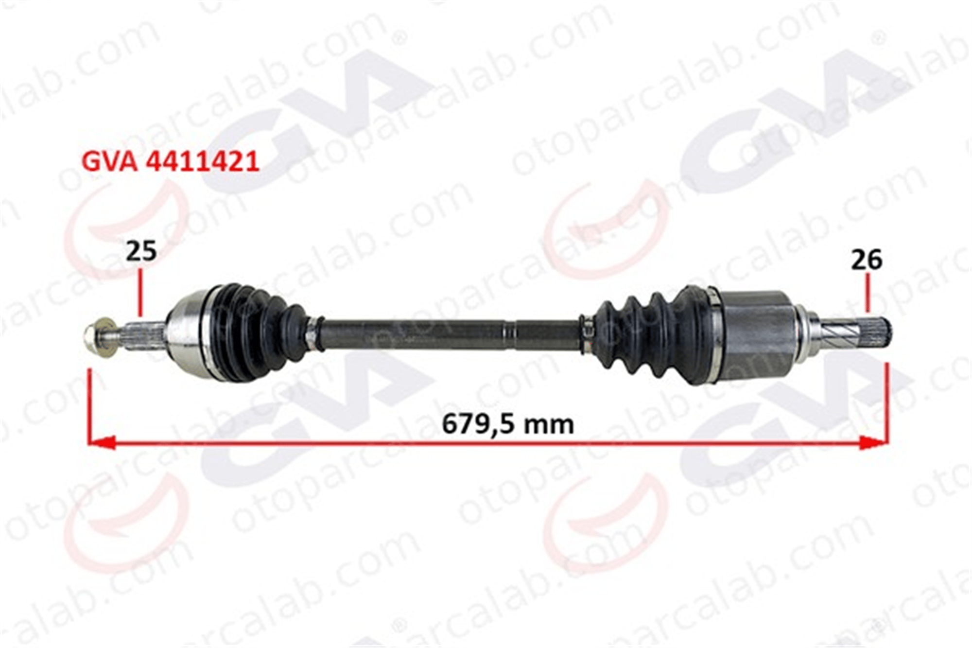 GVA 4411421 Aks Komple Ön Sol RENAULT MEGANE III Hatchback FLUENCE 8200847584 391016204R