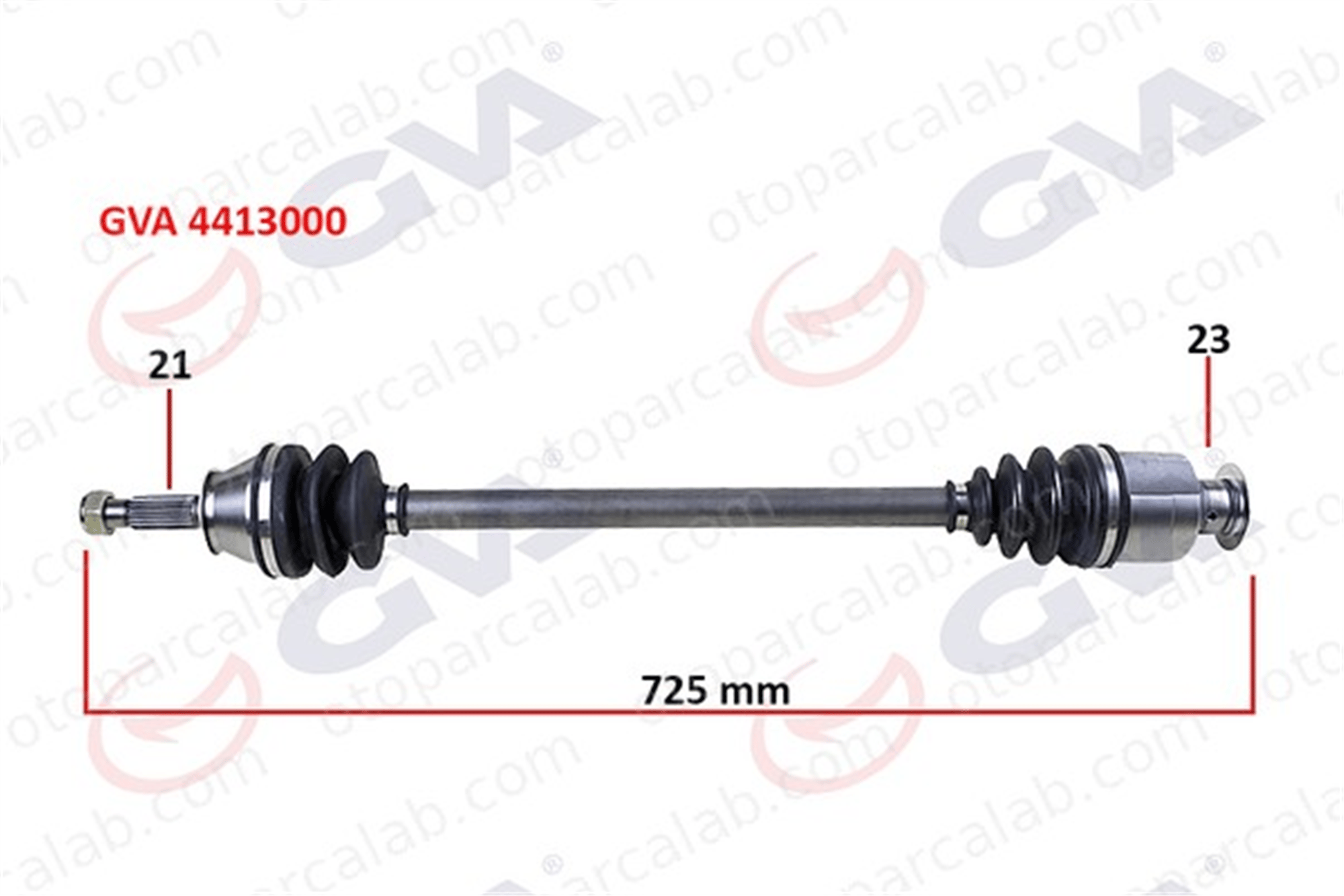 GVA 4413000 Aks Komple Ön Sağ RENAULT 11 9 7701349660 7701498957