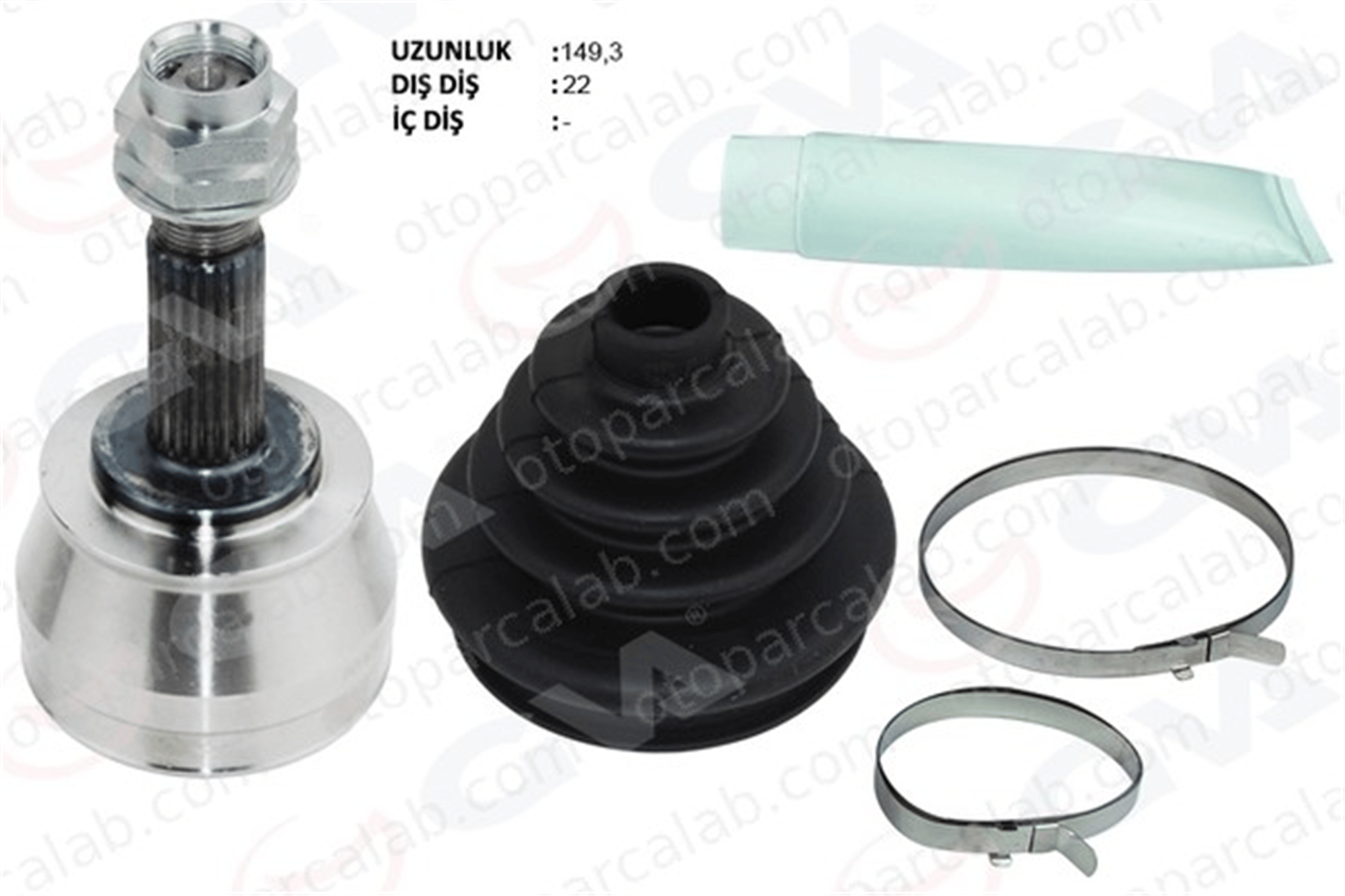 GVA 4421007K Aks Kafası Ön Dış Sağ veya Sol FIAT PALIO FIORINO Pick up 46307516 46307047