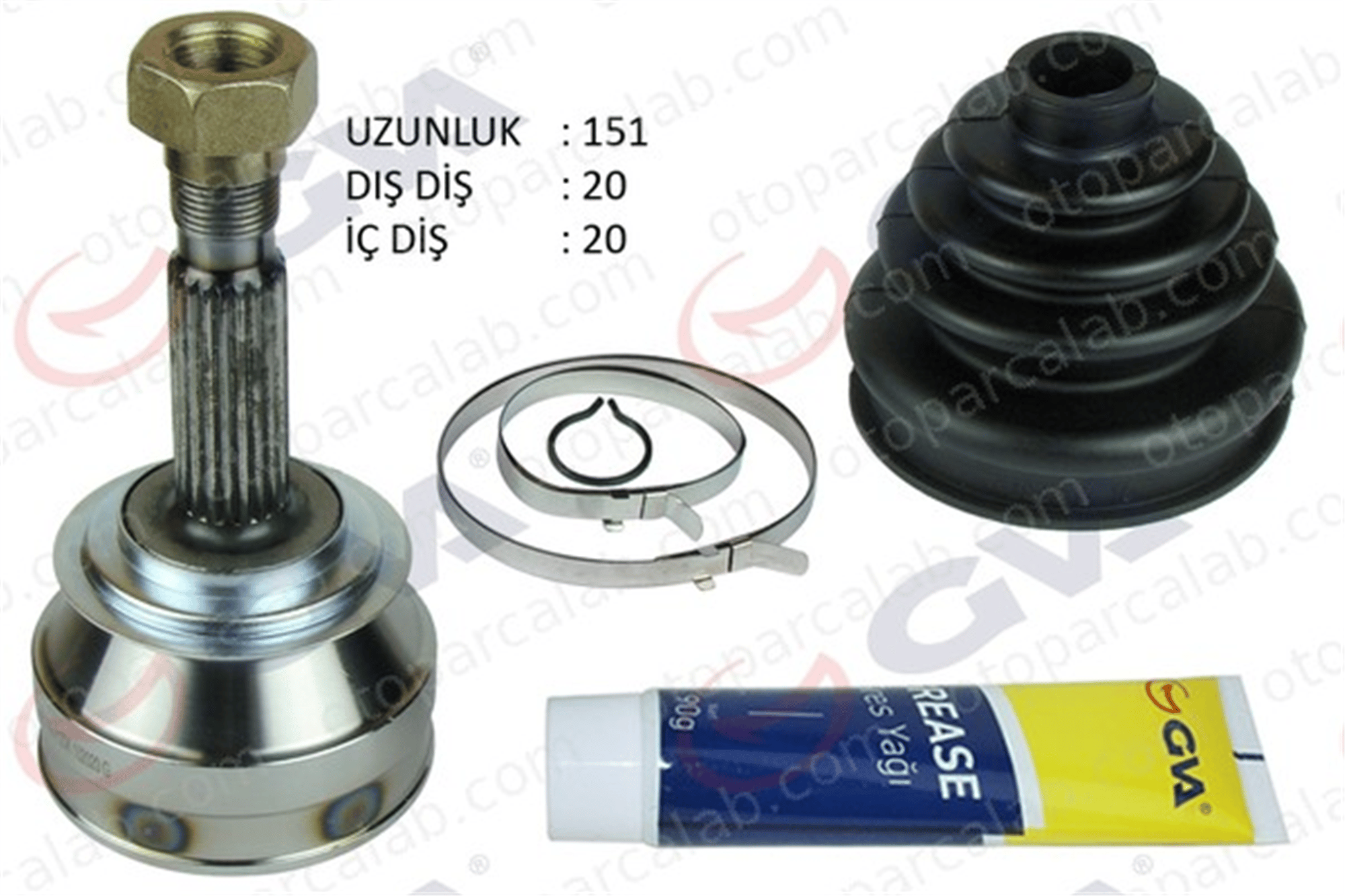 GVA 4424120K Aks Kafası Ön Dış Sağ veya Sol FIAT UNO PANDA 5998706 5959385
