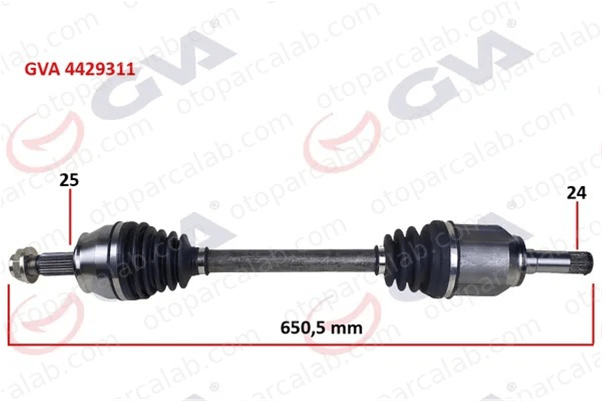 GVA 4429311 Aks Komple Ön Sol FIAT TIPO Hatchback TIPO Sedan 52068573 55230623