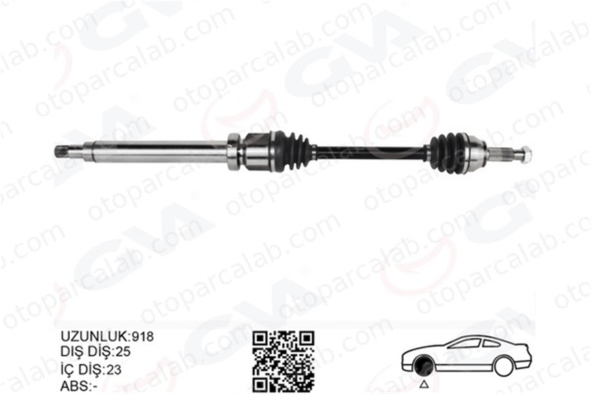 GVA 4437020 Aks Komple Ön Sağ FORD FIESTA VI FIESTA V 2S613B436AG 8V513B436AAE