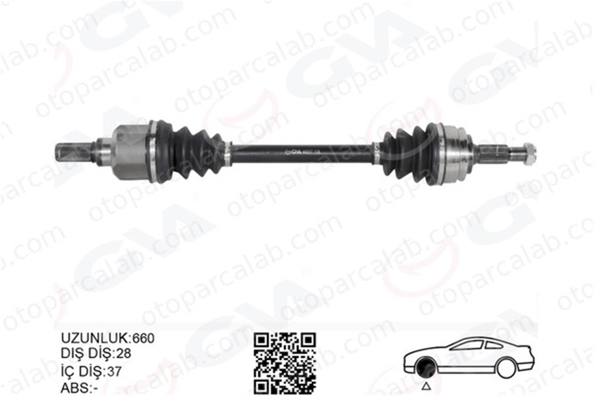 GVA 4443317 Aks Komple Ön Sol CITROËN C4 PICASSO II C4 GRAND PICASSO II 9808771480 1613306680
