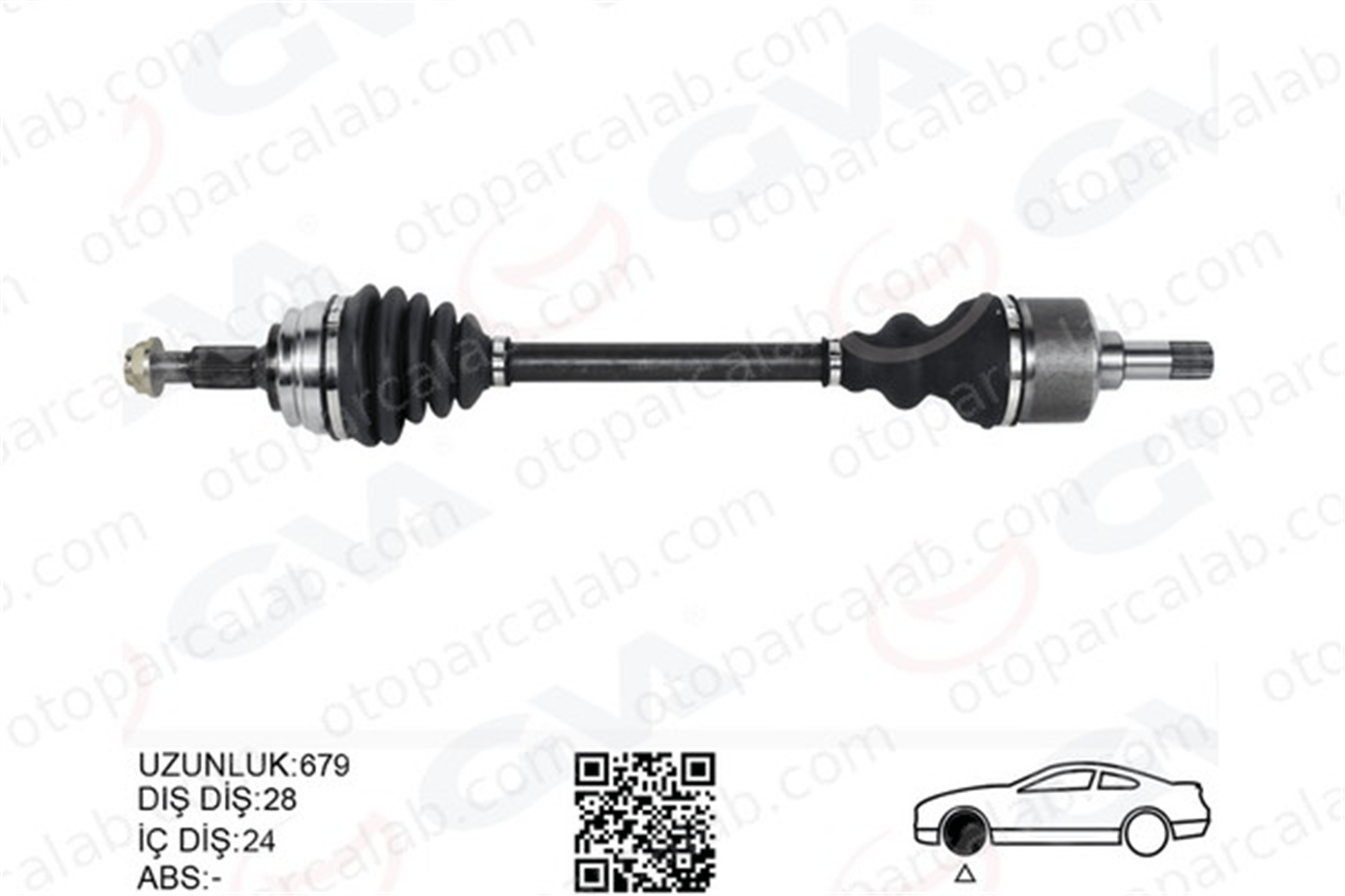 GVA 4445127 Aks Komple Ön Sol CITROËN BERLINGO Kasa/büyük limuzin PEUGEOT RIFTER 9677561480 9820471280